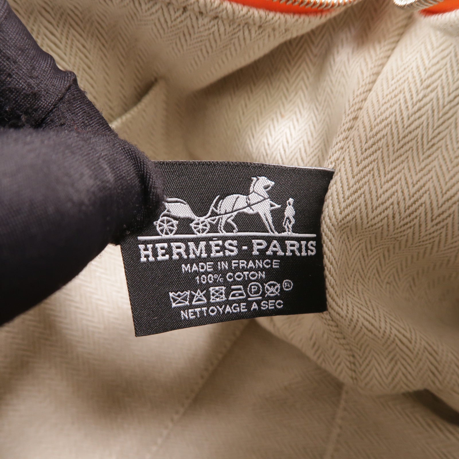 HERMES 帆布Bride a Brac Case手挽袋
