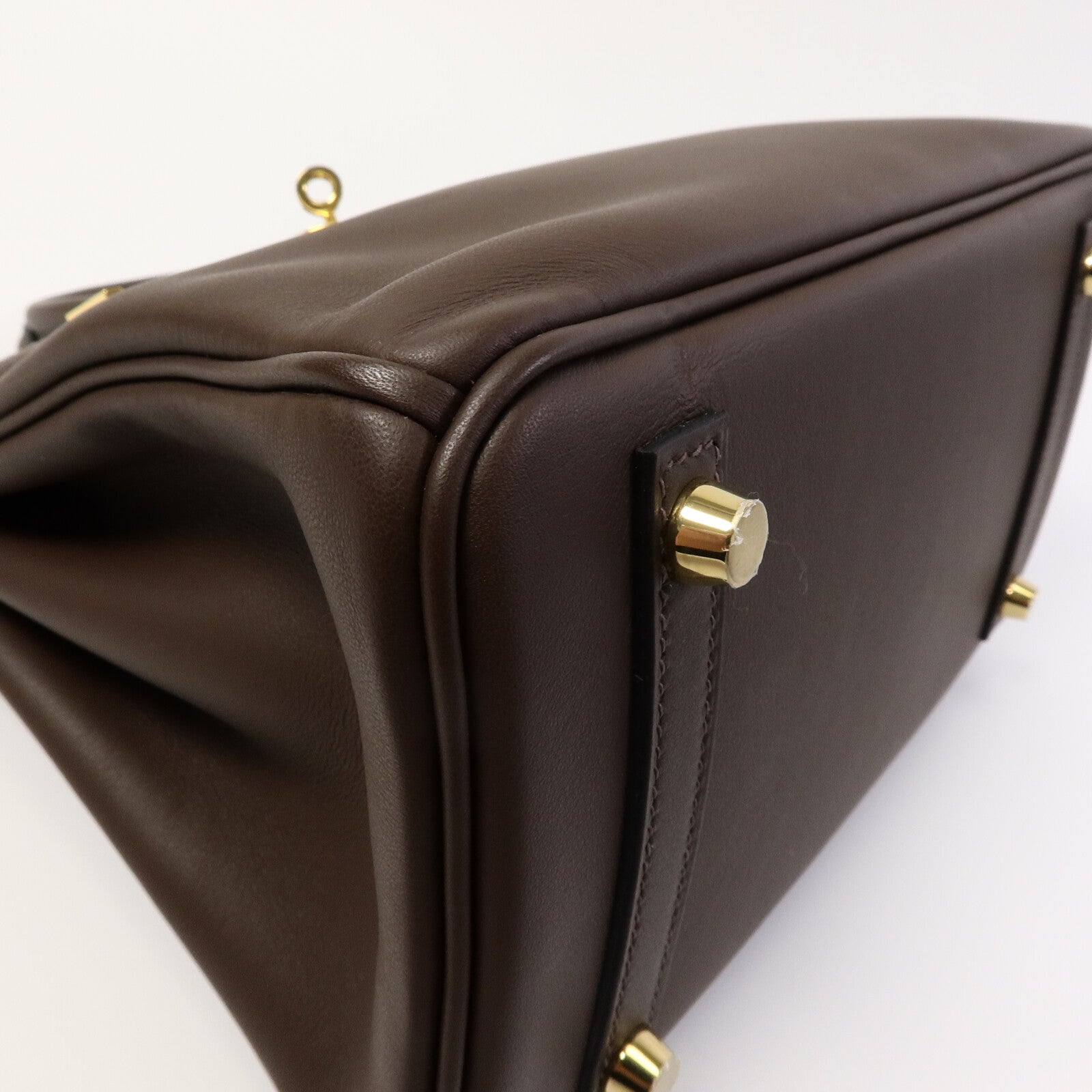 HERMES Swift皮革Birkin 25手挽袋Chocolat