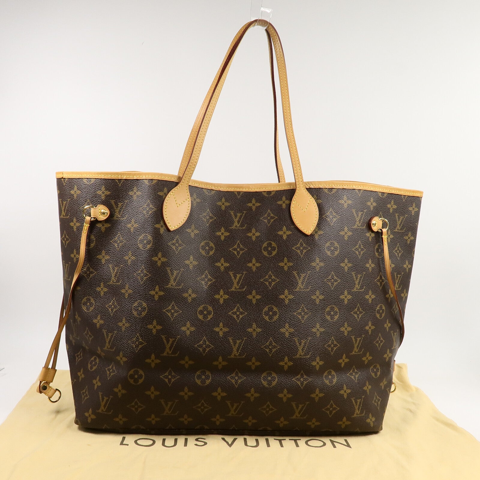 LOUIS VUITTON Monogram Neverfull GM手挽袋