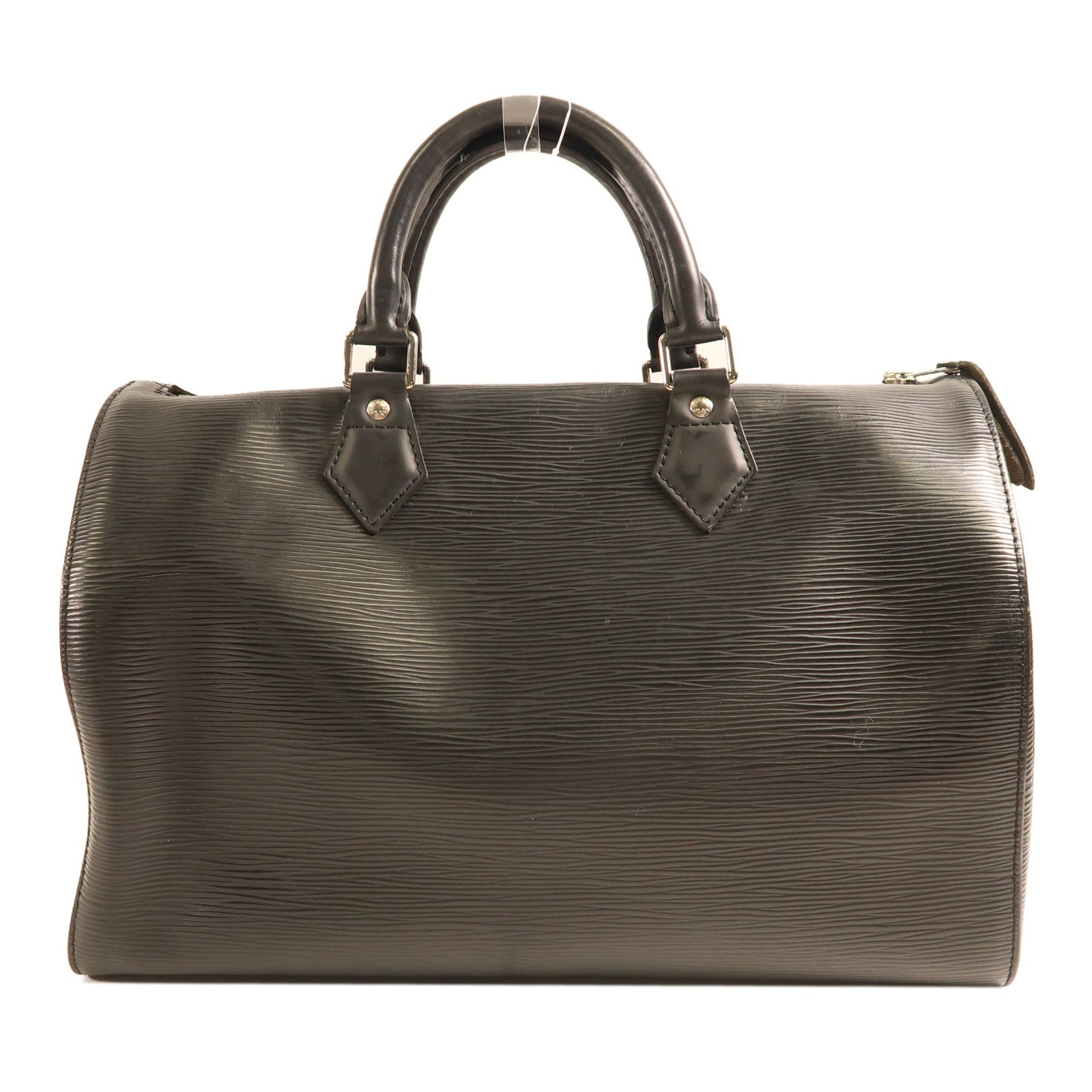 LOUIS VUITTON Epi皮革Speedy 35銀扣手挽袋黑色