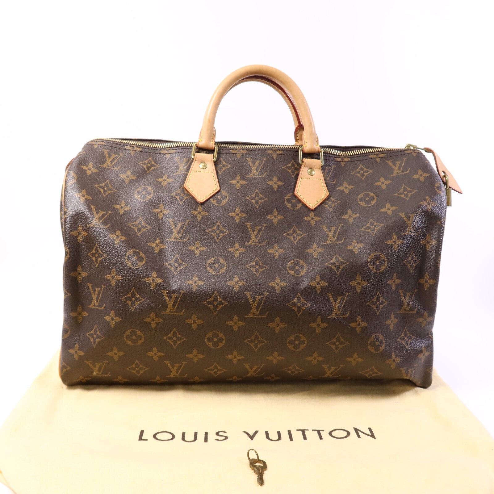 LOUIS VUITTON Monogram Speedy 40金扣手挽袋/波士頓包