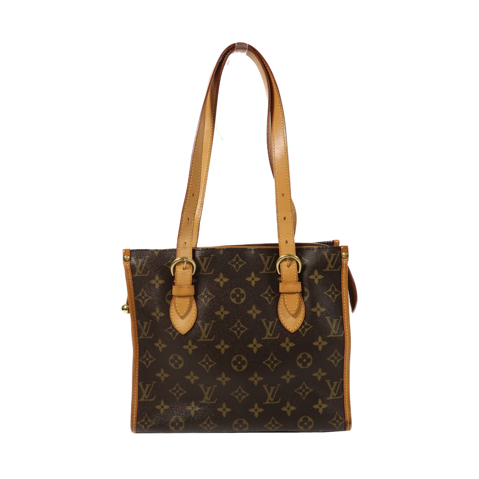 LOUIS VUITTON Monogram Popincourt金扣手挽袋啡色