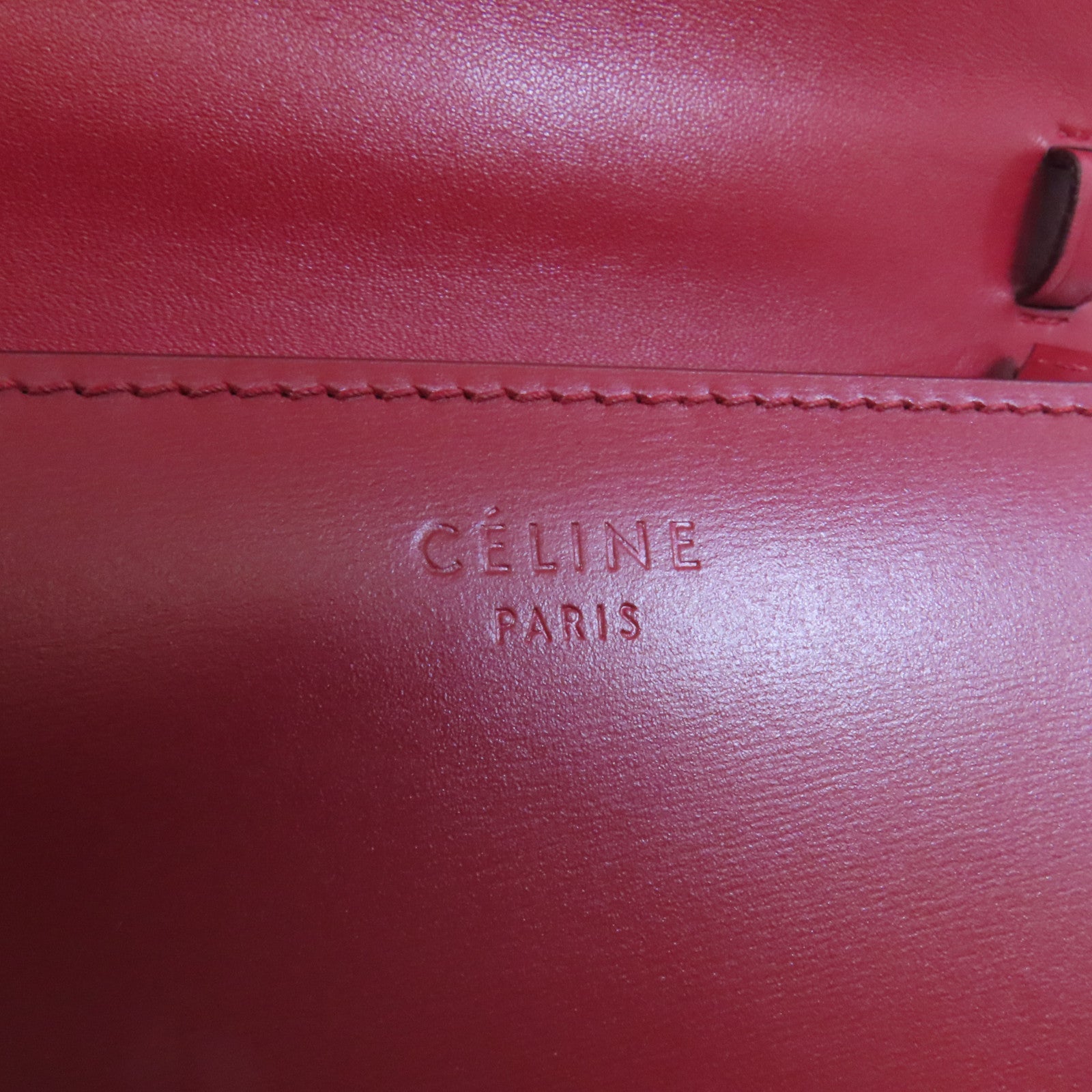 CELINE 牛皮皮革Classic Bag Medium金扣肩背袋