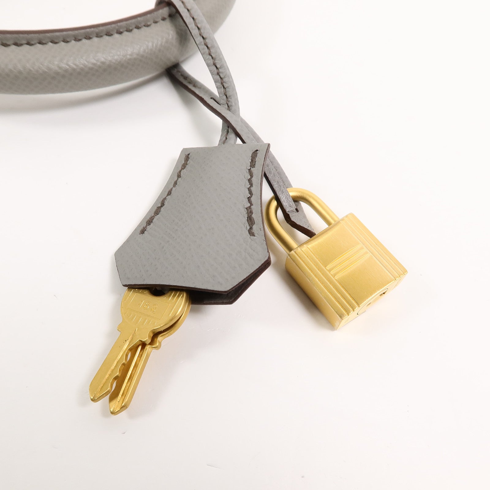 HERMES Epsom皮革Kelly 28 SPO手挽肩背兩用袋Etoupe/Gris Mouette