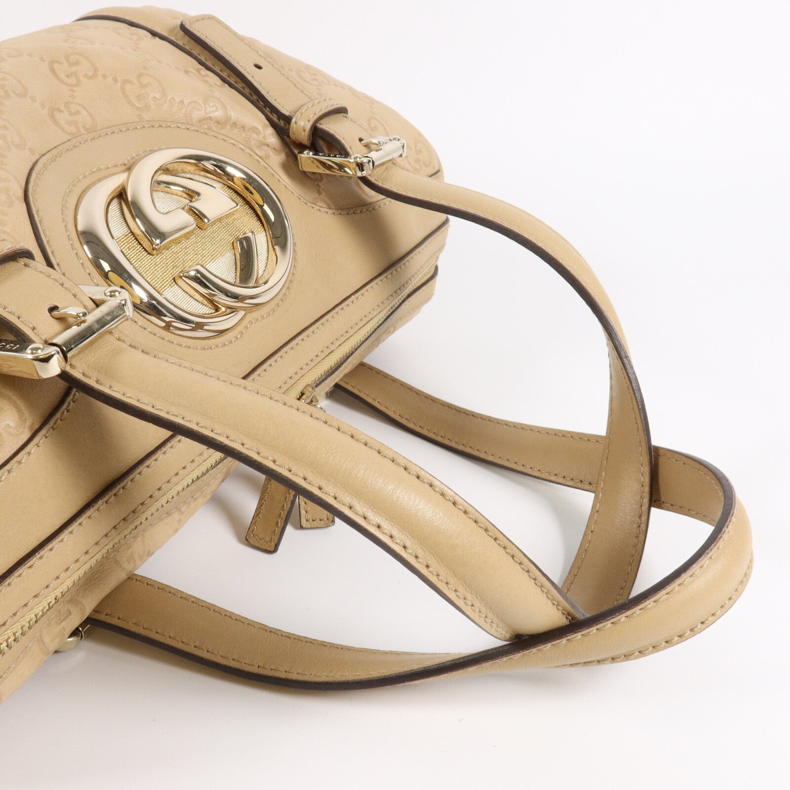 GUCCI 牛皮皮革Britt波士頓包