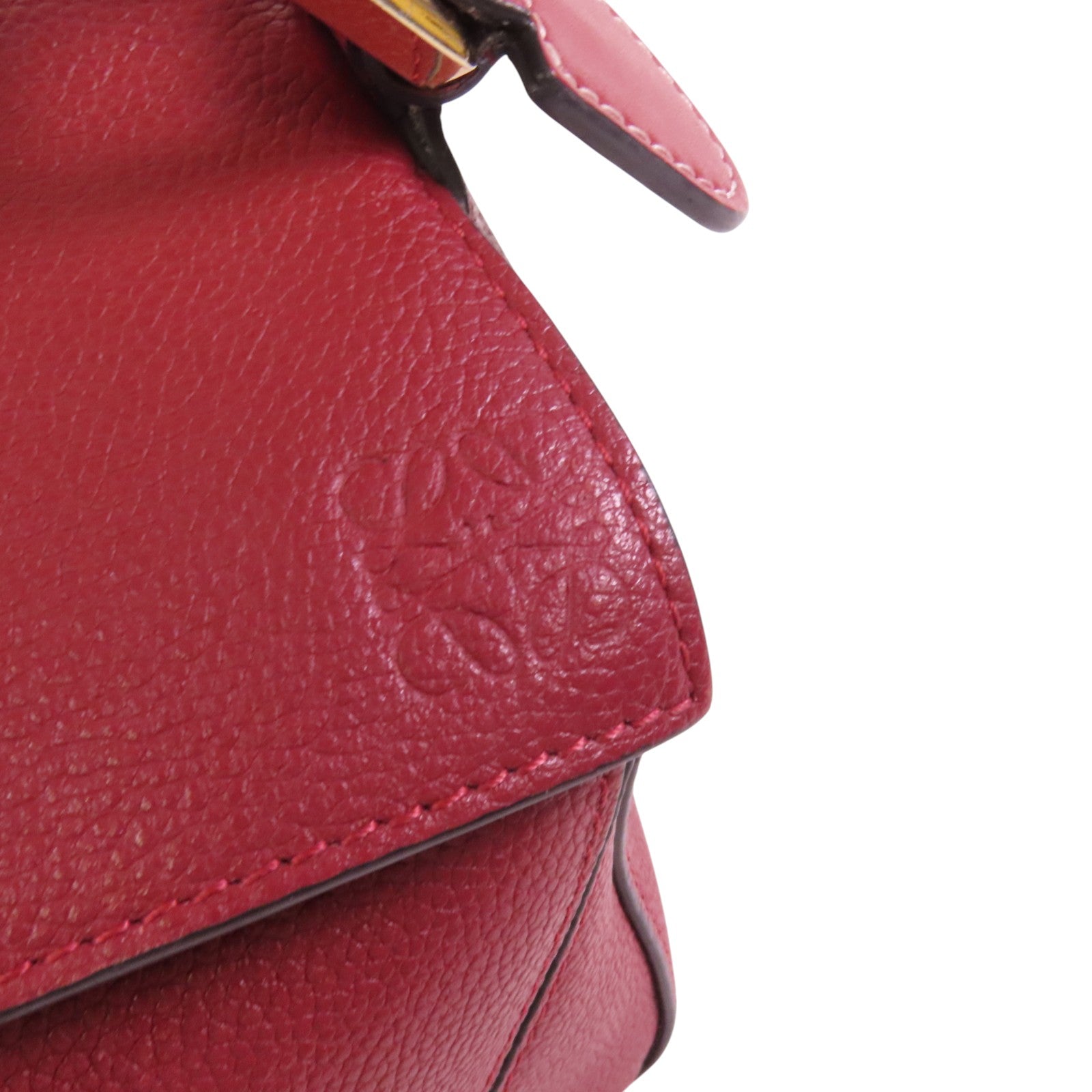 LOEWE 牛皮皮革Puzzle Small金扣手挽肩背兩用袋