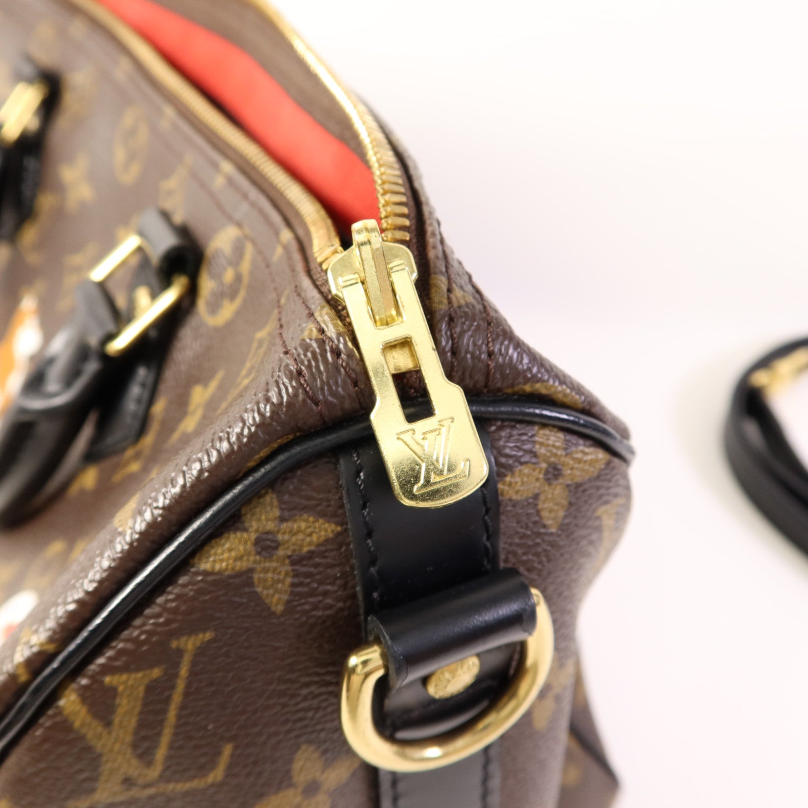 LOUIS VUITTON Monogram Speedy Bandouliere 30金扣手挽肩背兩用袋