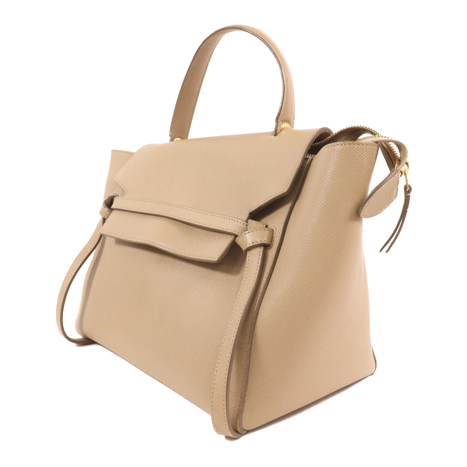 CELINE 牛皮皮革Mini Belt Bag金扣手挽肩背兩用袋