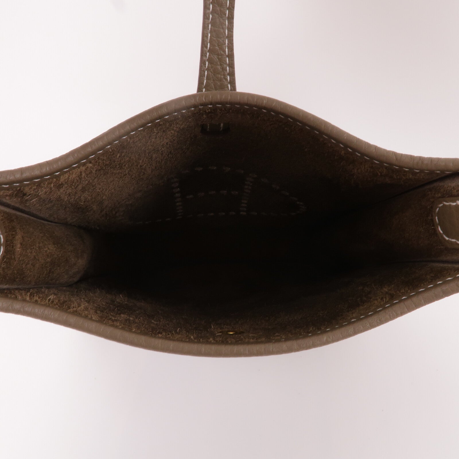 HERMES Clemence皮革Evelyne TPM肩背袋Etoupe