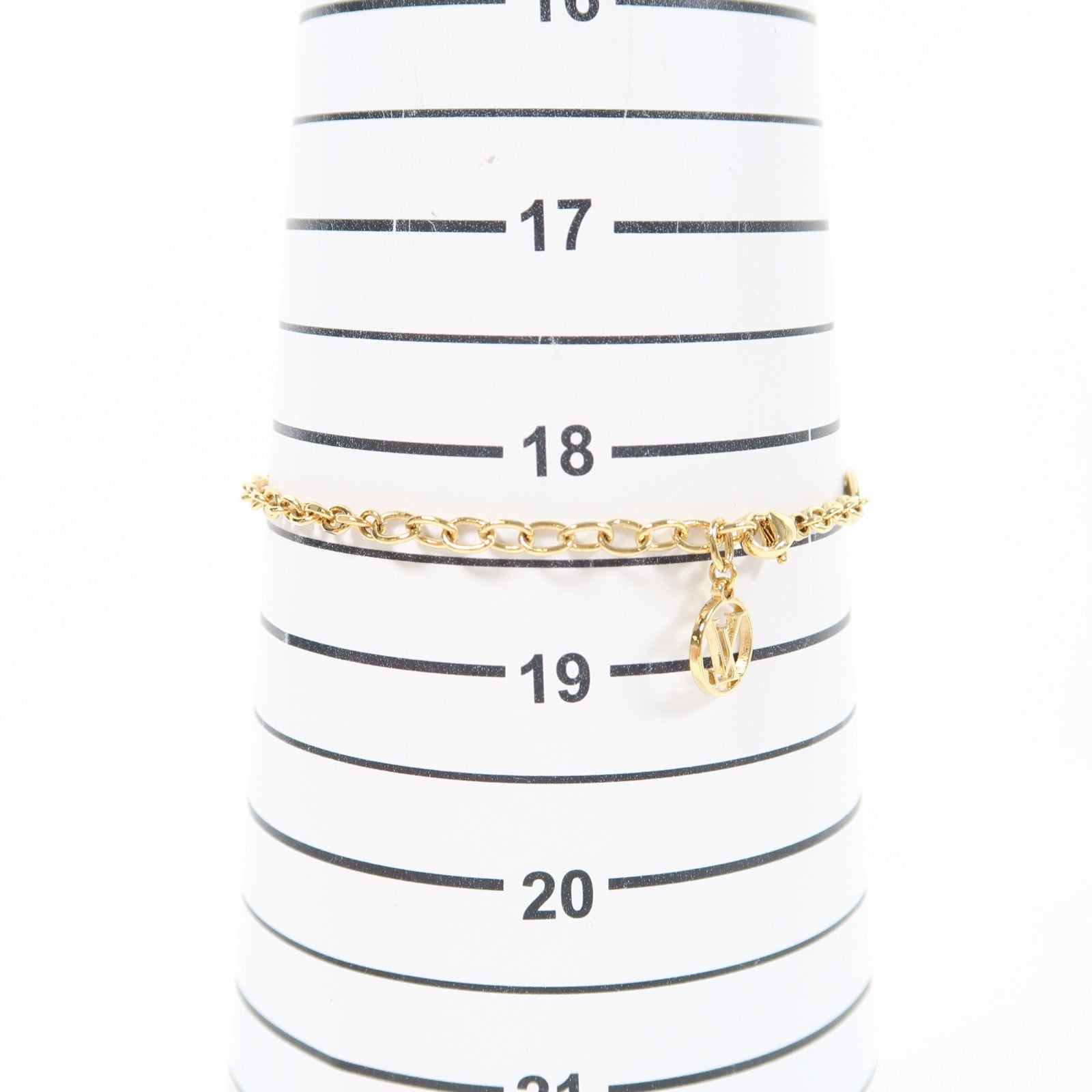 LOUIS VUITTON 金屬Monogram Miss LV Bracelet手鏈金色/粉紅色/白色