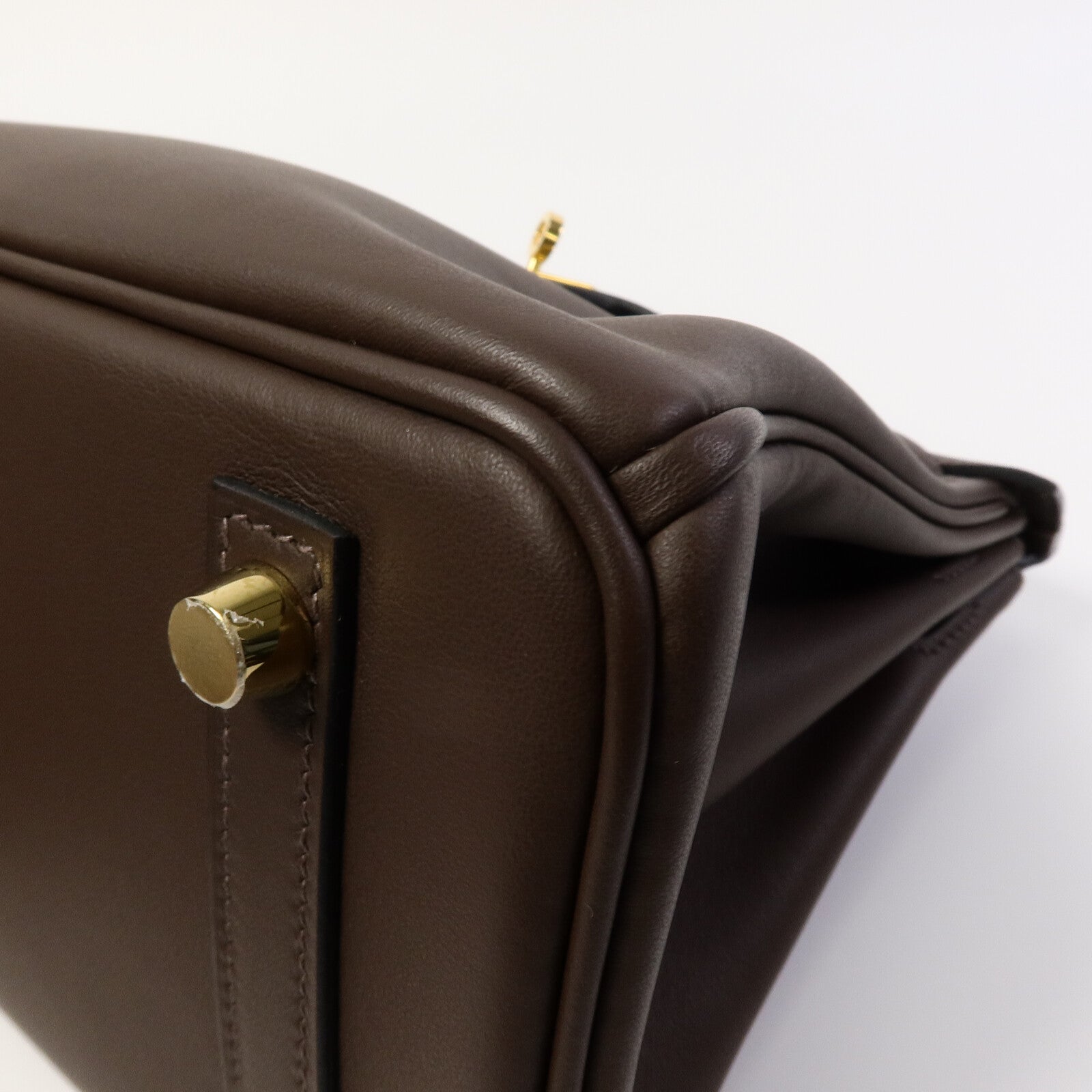 HERMES Swift皮革Birkin 25手挽袋Chocolat