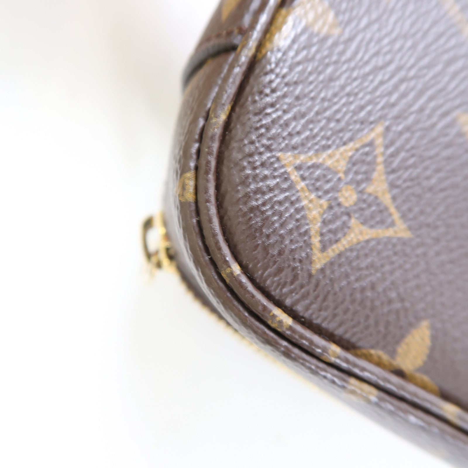 LOUIS VUITTON Monogram Utility Shoulder Bag金扣手挽肩背兩用袋棕色