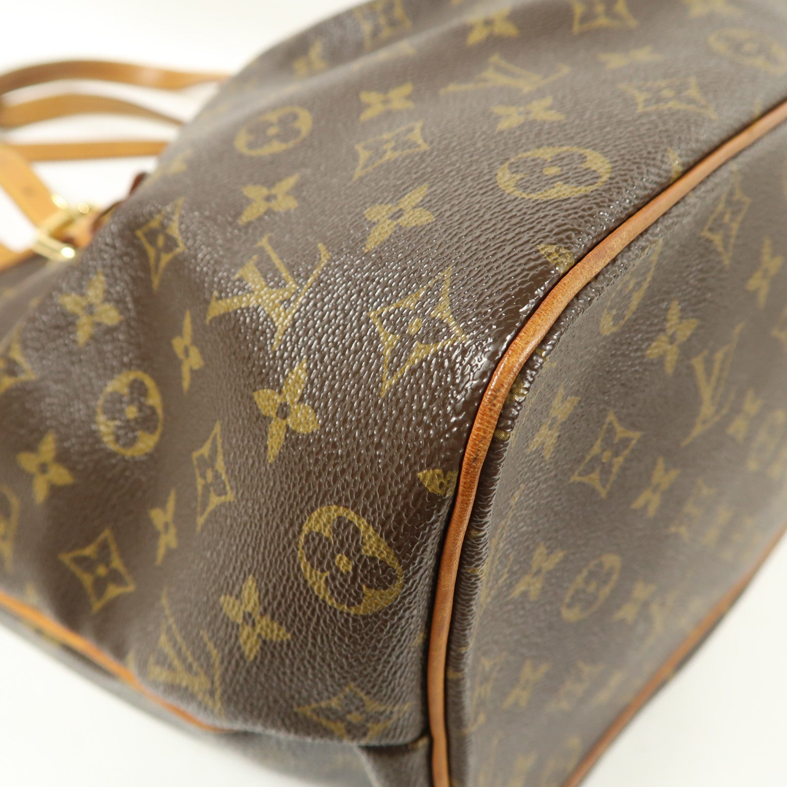 LOUIS VUITTON Monogram Palermo GM金扣手挽肩背兩用袋棕色