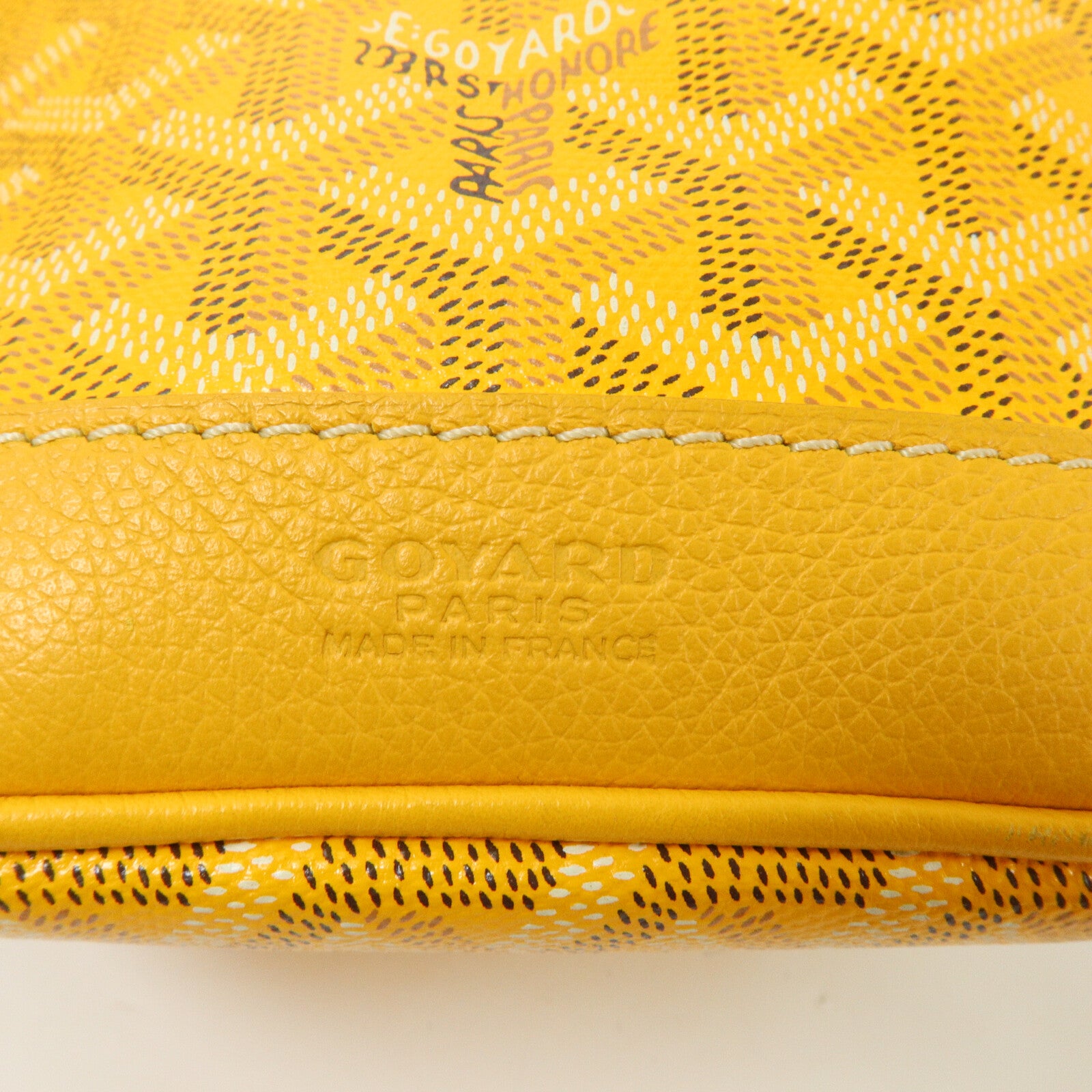 GOYARD 塗層帆布/牛皮皮革Petit Flot Bucket Bag肩背袋