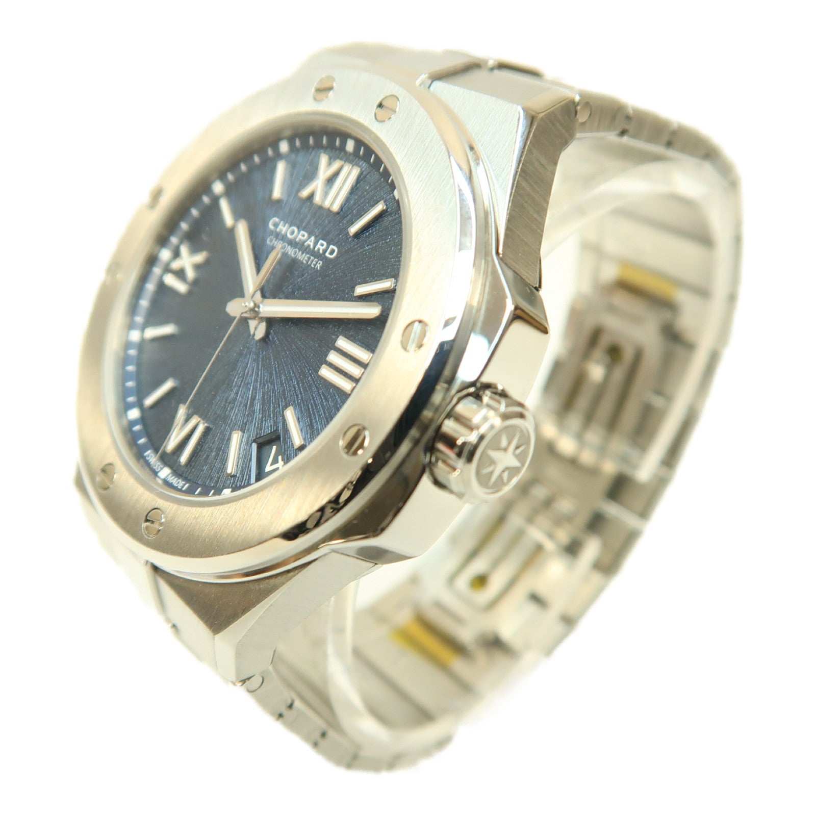 Chopard Alpine Eagle 41不鏽鋼手錶自動機芯深藍色