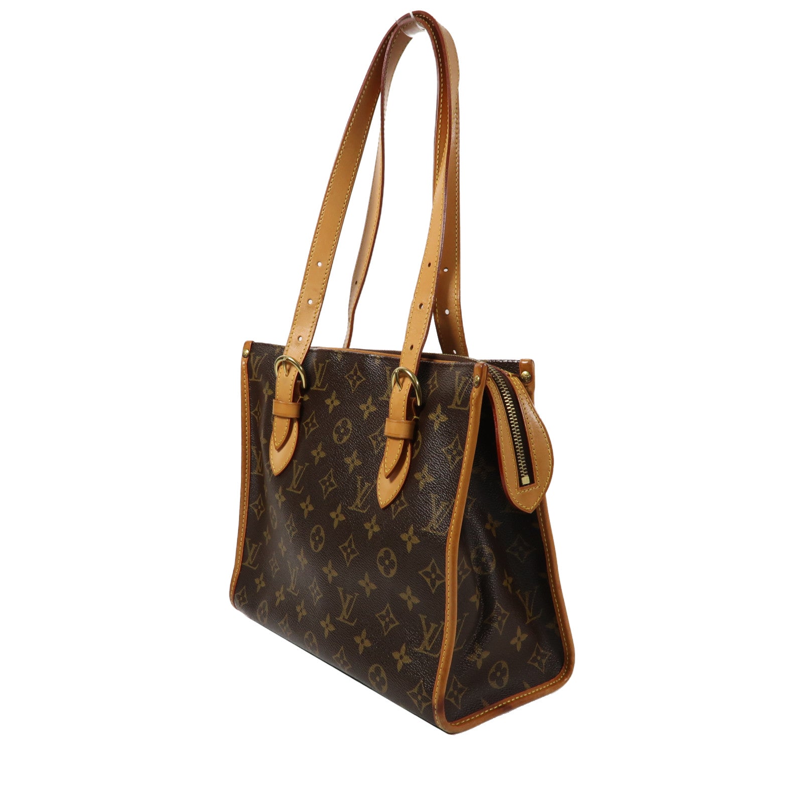 LOUIS VUITTON Monogram Popincourt金扣手挽袋啡色