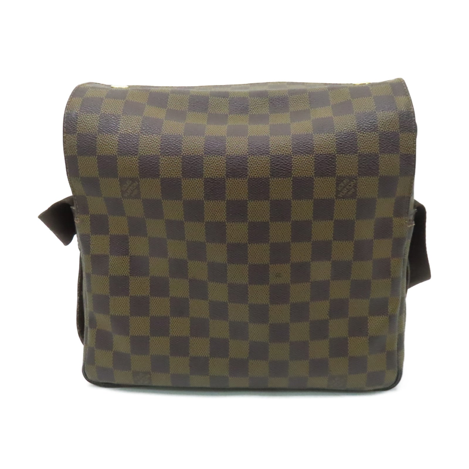 LOUIS VUITTON 【激減優惠】Damier Naviglio金扣肩背袋啡色
