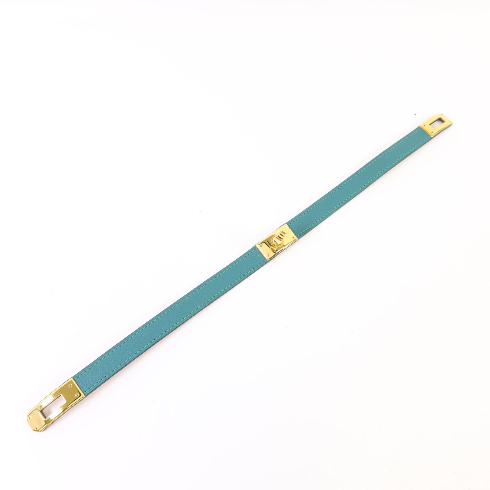 HERMES 【激減優惠】Swift皮革Kelly Double Tour Bracelet金扣手鐲