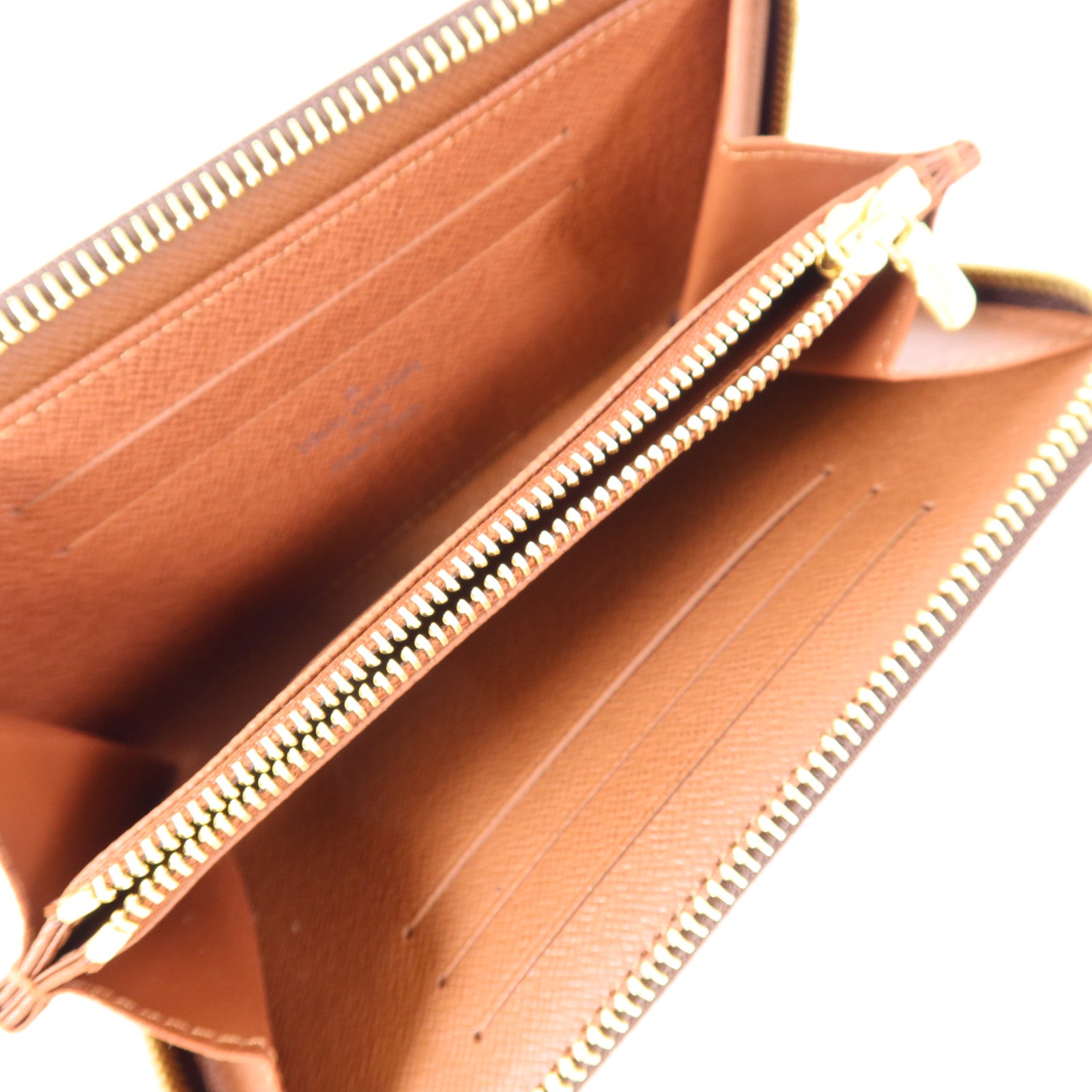 LOUIS VUITTON Monogram Zipper Long Wallet金扣長錢包