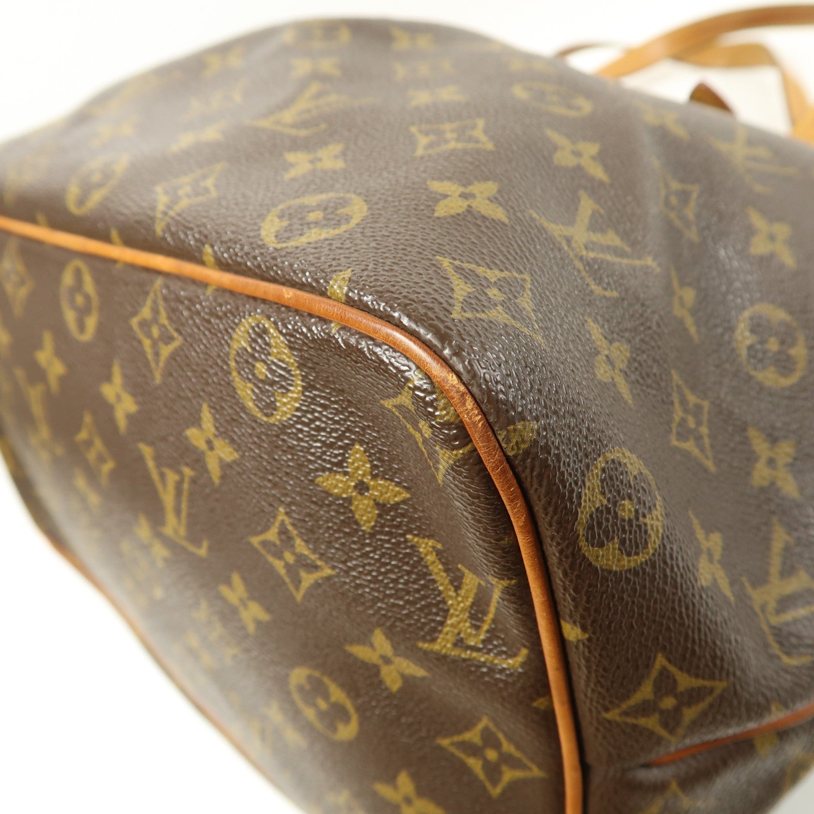 LOUIS VUITTON Monogram Palermo GM金扣手挽肩背兩用袋棕色