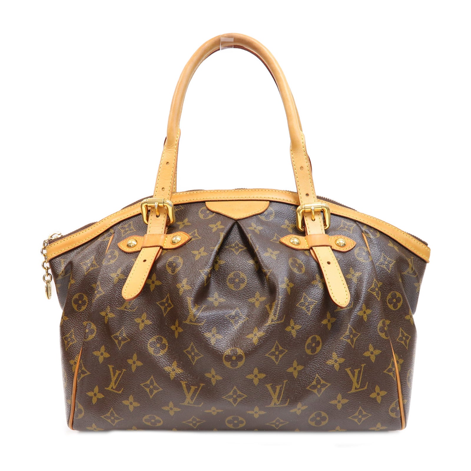 LOUIS VUITTON Monogram Tivoli GM金扣手挽袋啡色