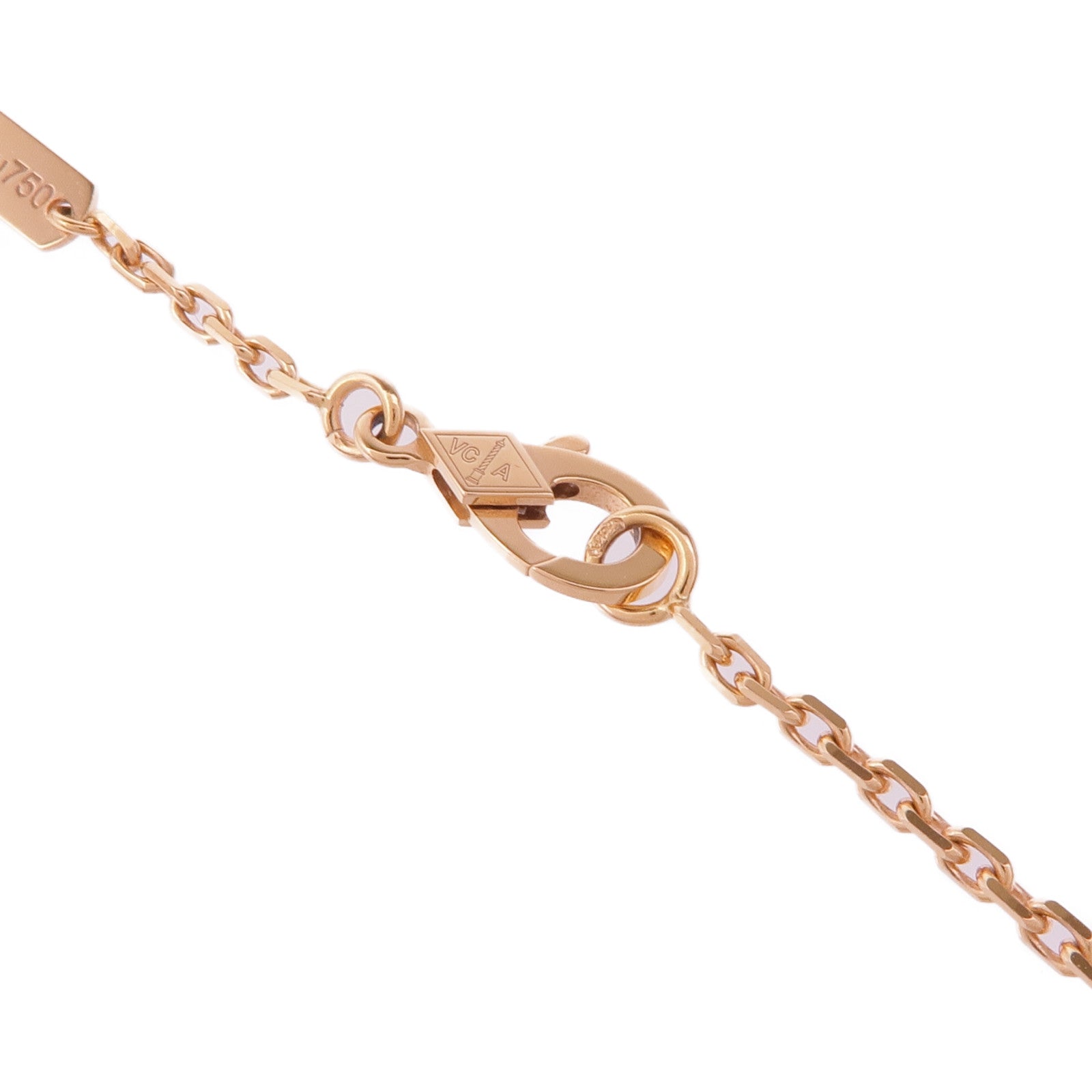 Van Cleef & Arpels 18K玫瑰金Frivole Pendant鑽石項鍊