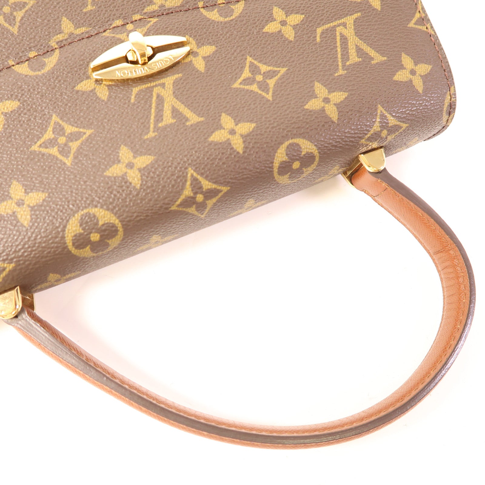 LOUIS VUITTON Monogram Malesherbes金扣手挽袋