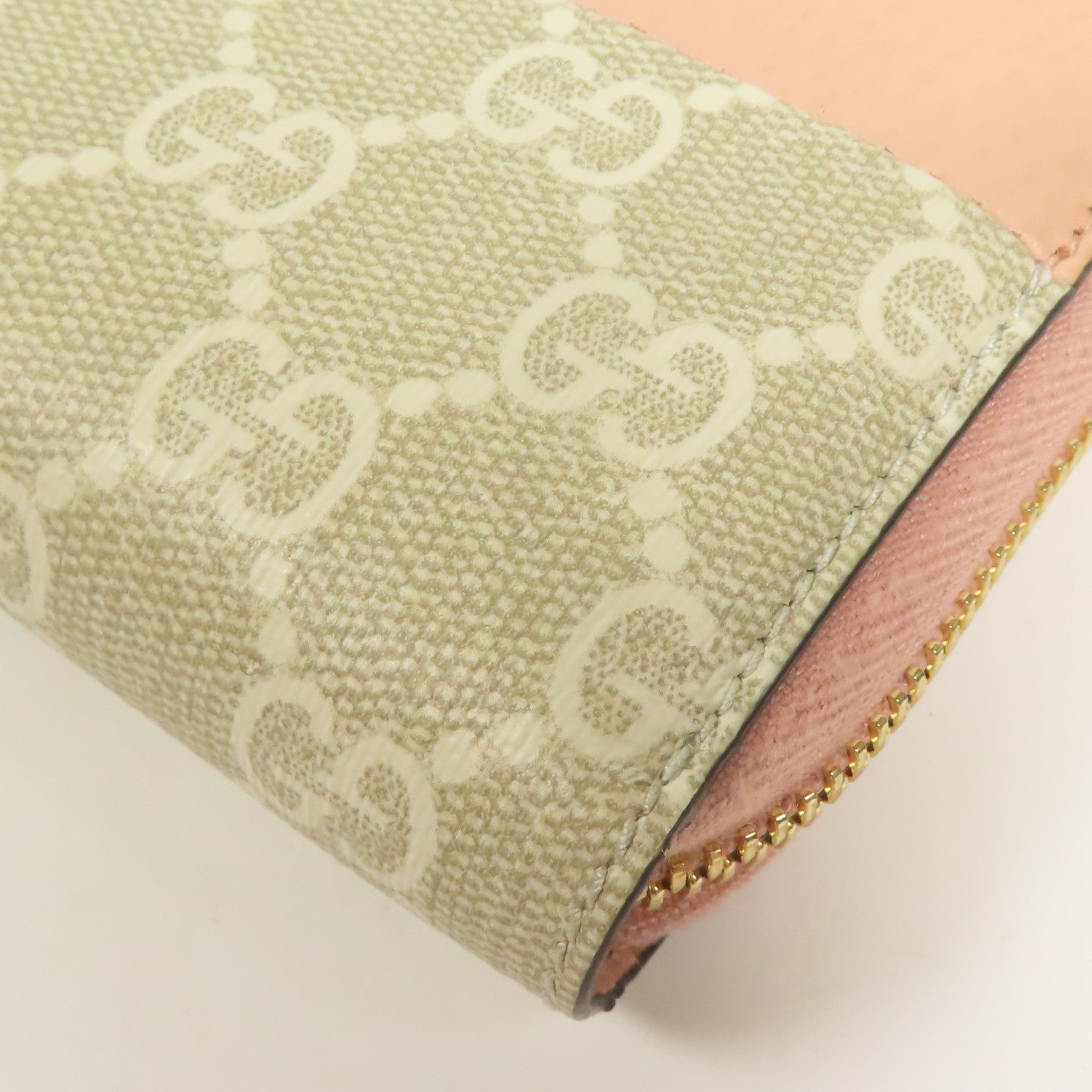 GUCCI 塗層帆布Wallet金扣長錢包