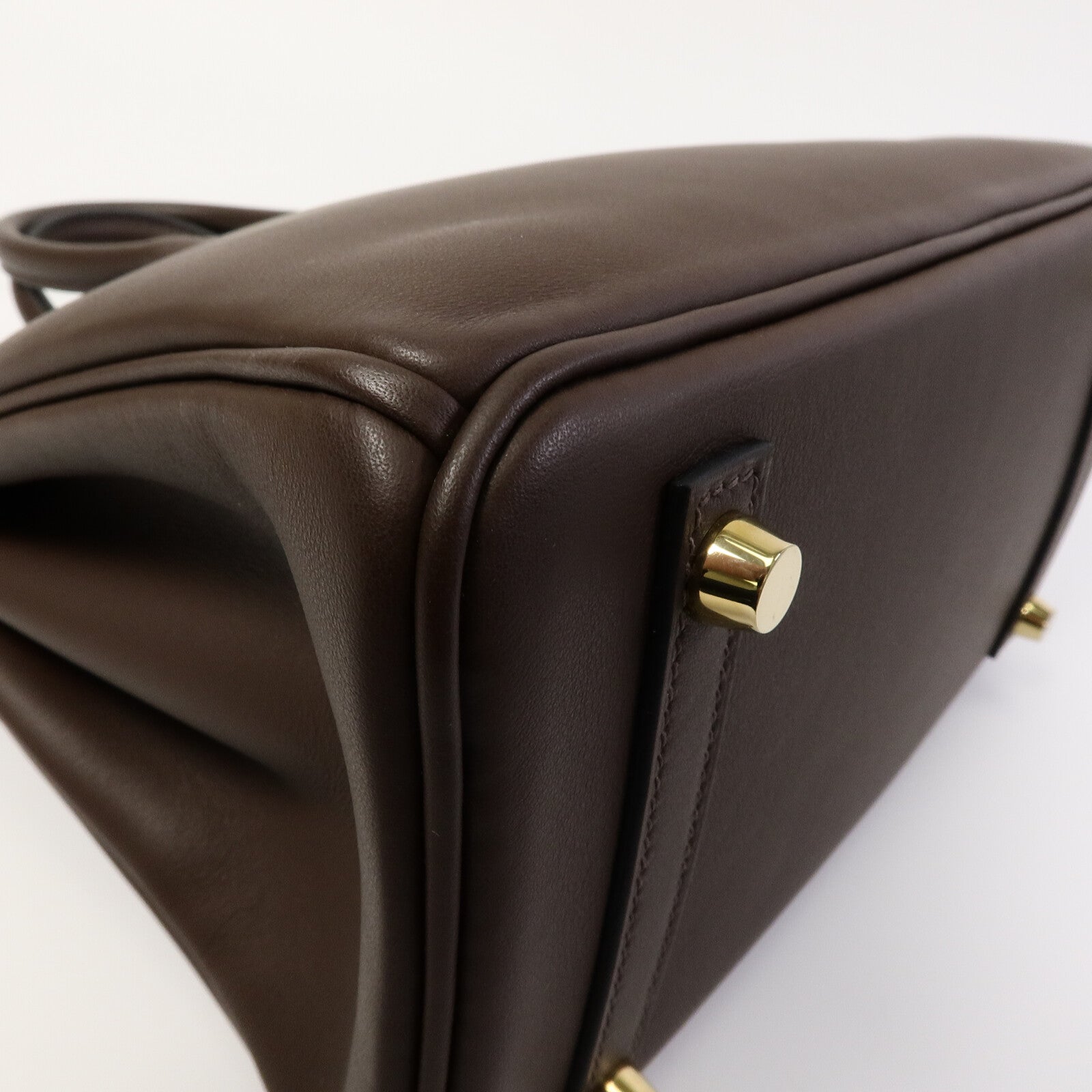 HERMES Swift皮革Birkin 25手挽袋Chocolat