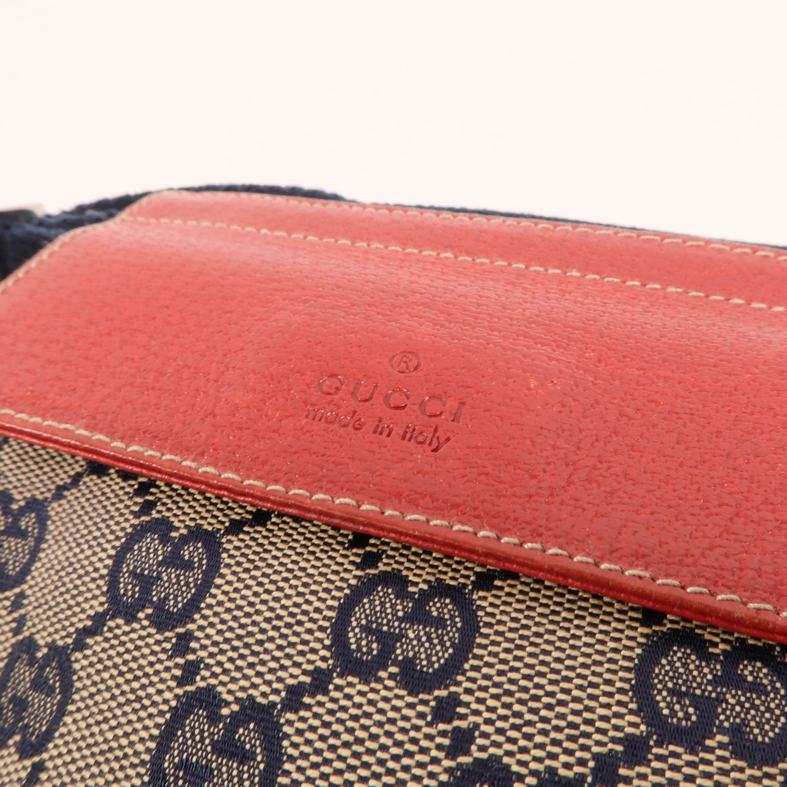 GUCCI GG帆布GG Waist Bag銀扣腰包