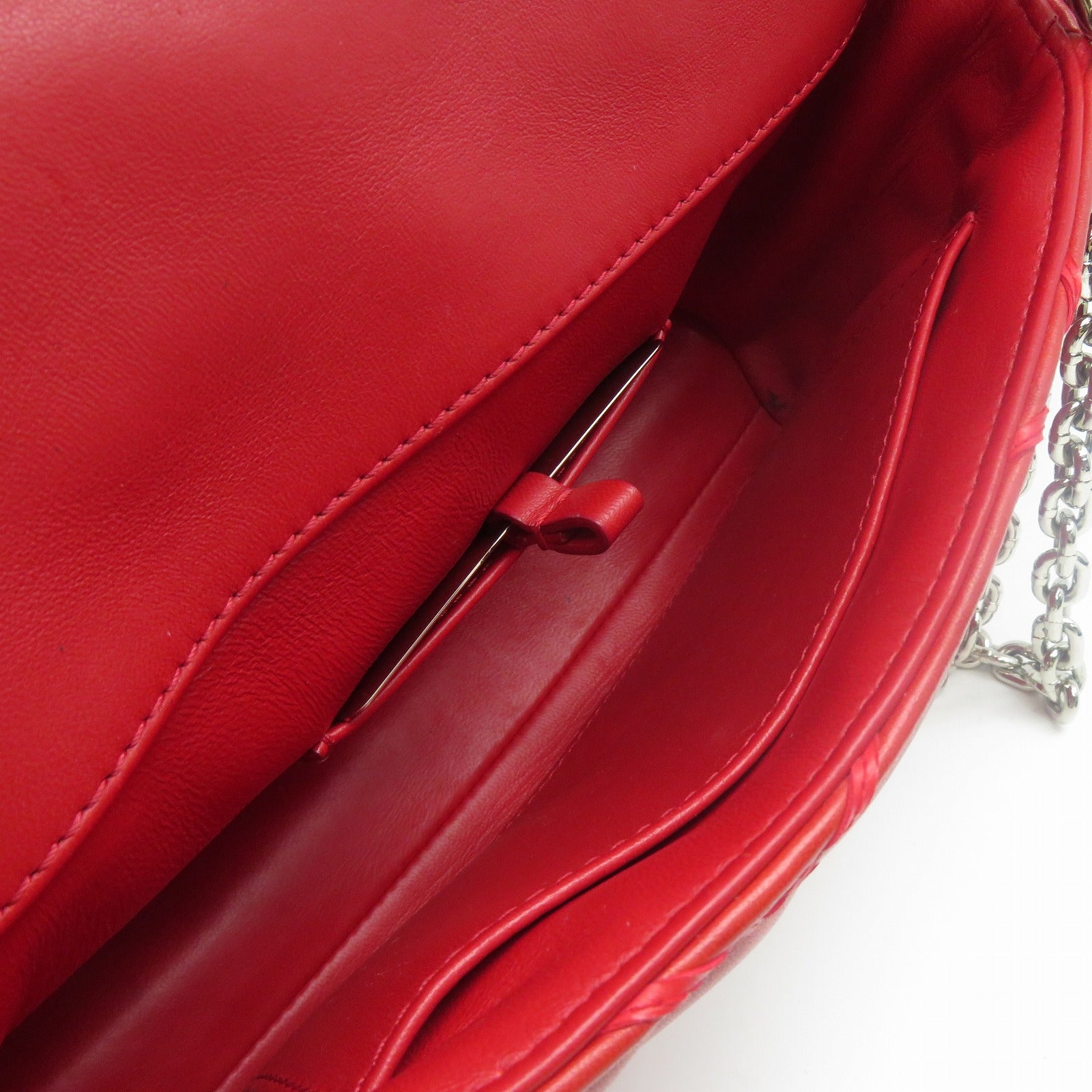 LOUIS VUITTON **【清倉大減價】Malletage Go-14 PM銀扣鏈帶肩背袋紅色