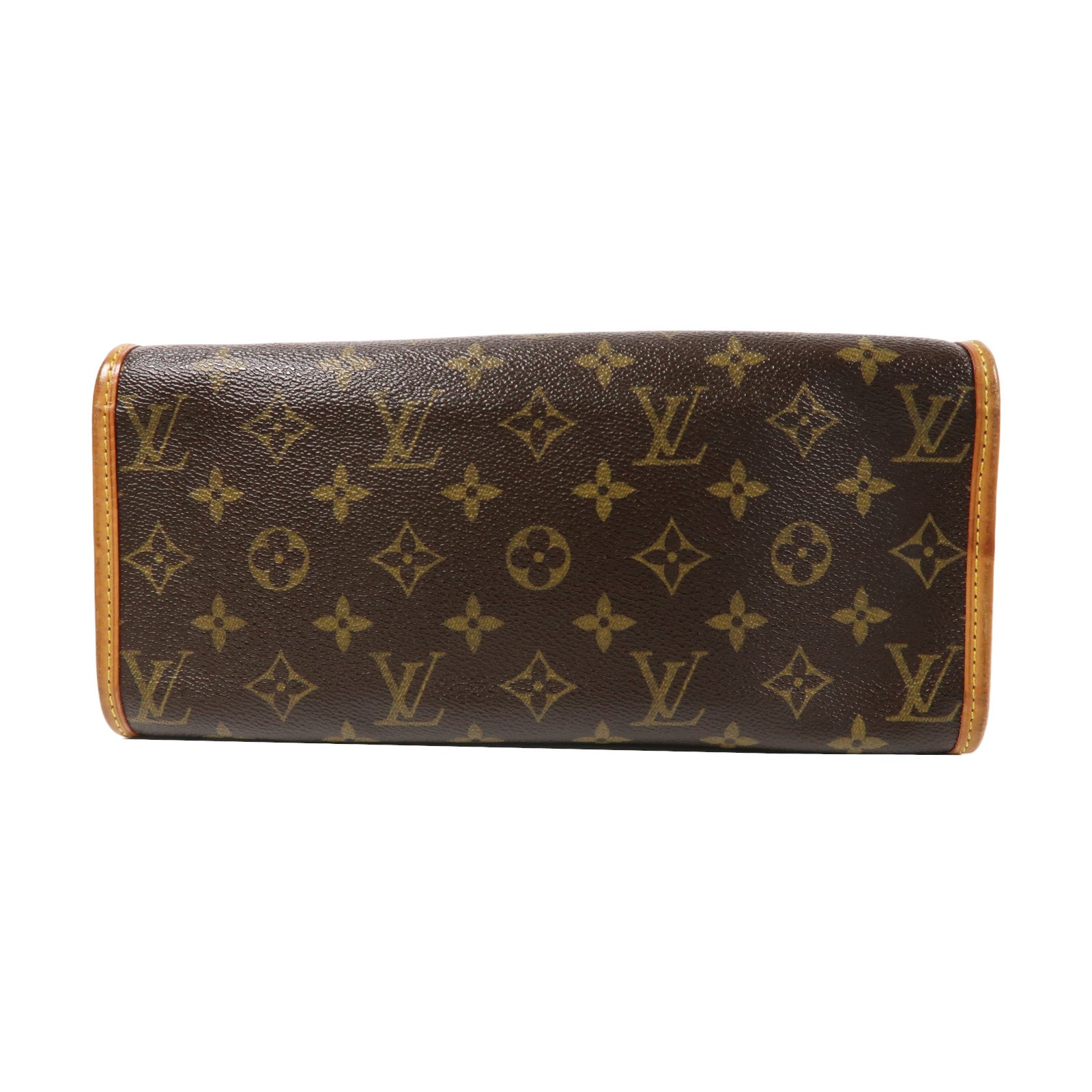 LOUIS VUITTON Monogram Popincourt金扣手挽袋啡色