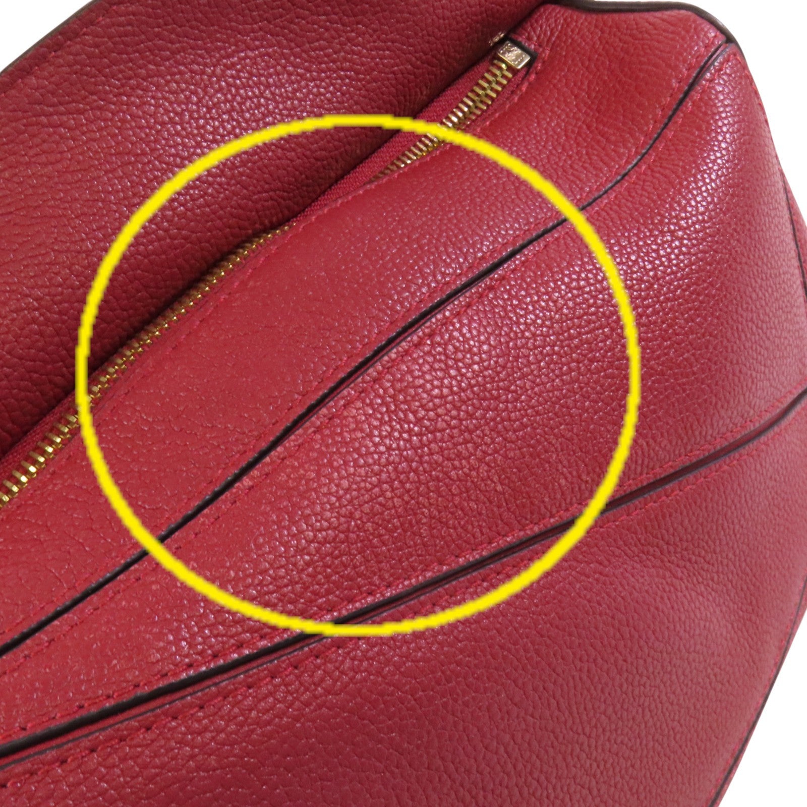 LOEWE 牛皮皮革Puzzle Small金扣手挽肩背兩用袋