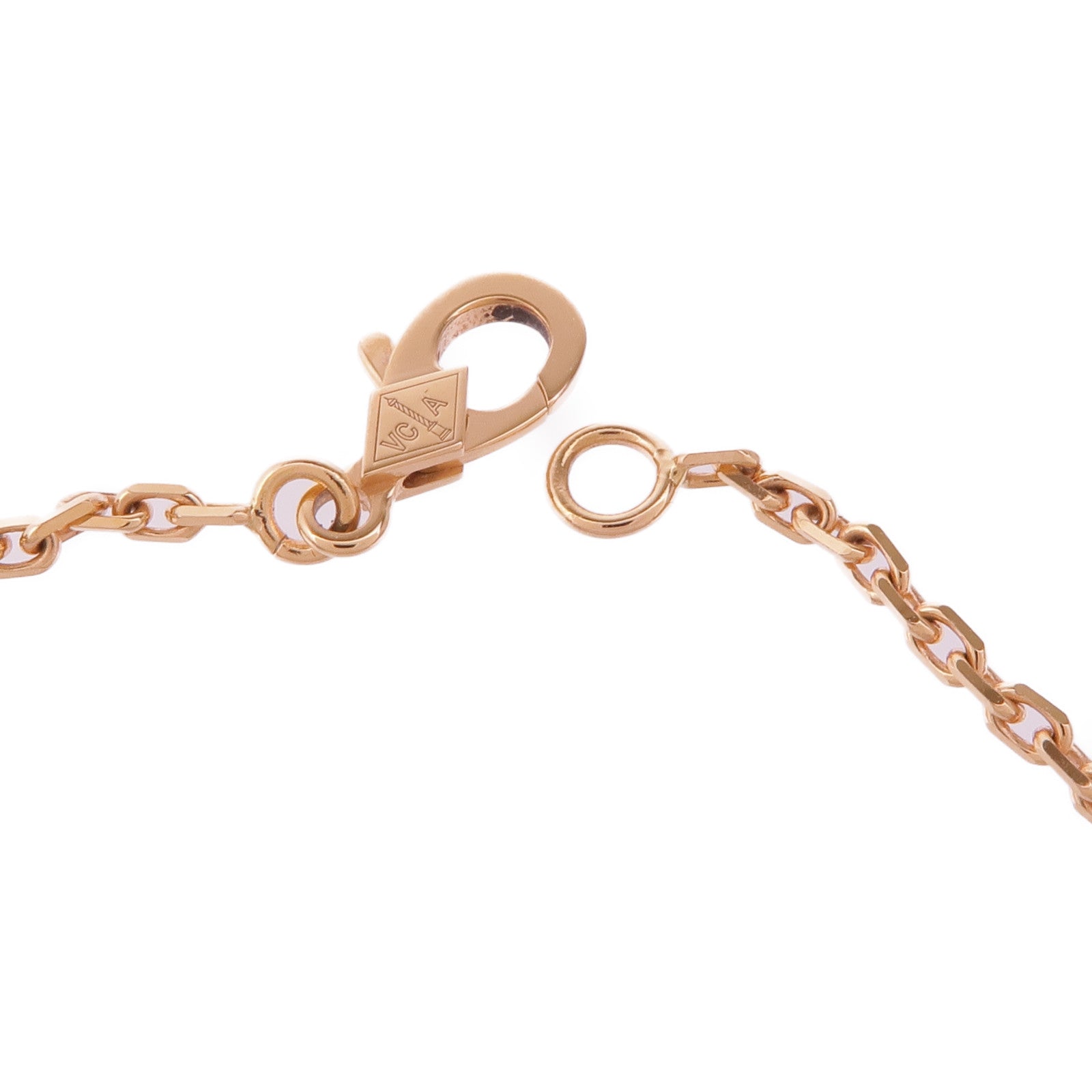 Van Cleef & Arpels 18K玫瑰金Frivole Pendant鑽石項鍊