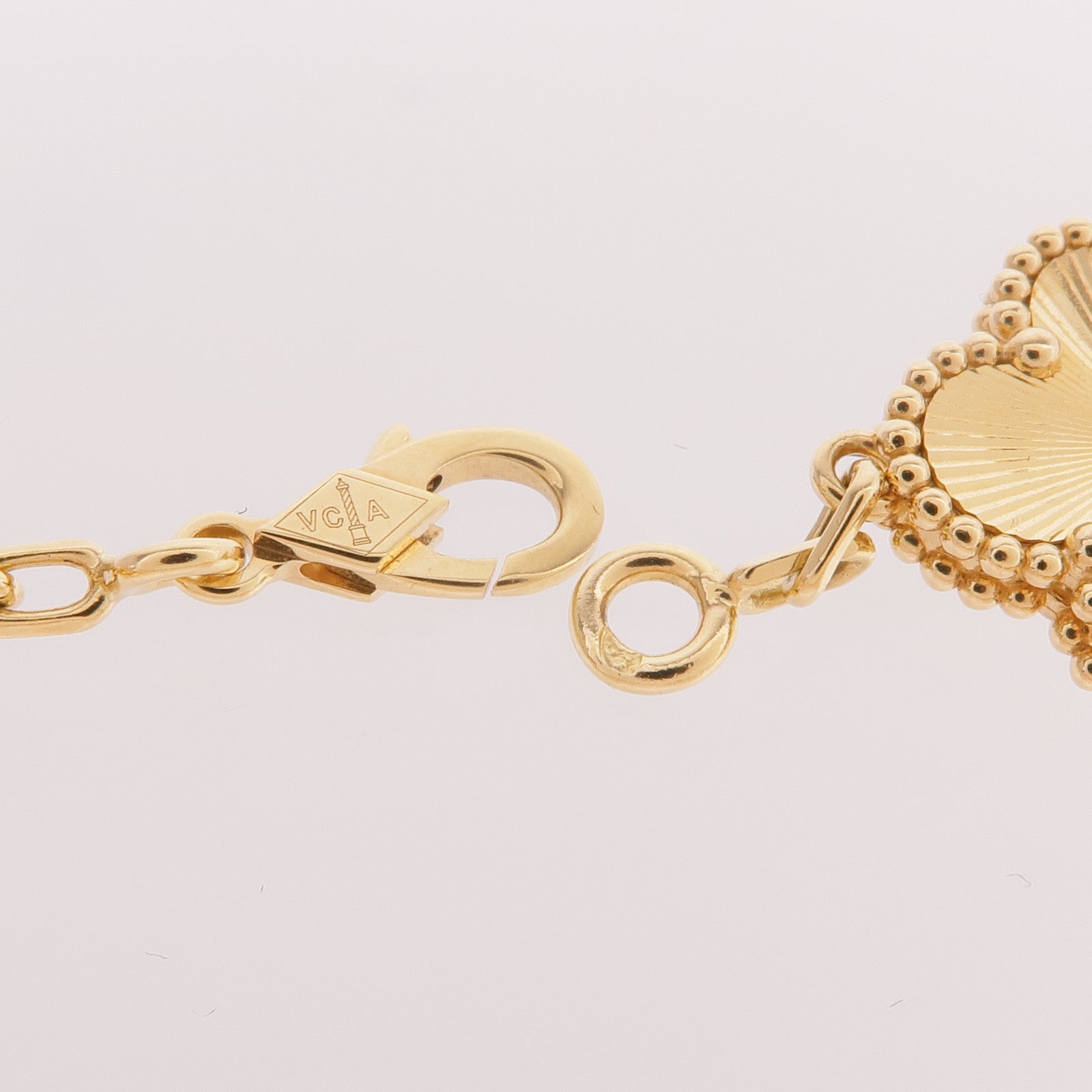 Van Cleef & Arpels 18K黃金Vintage Alhambra Bracelet 5 Motifs手鏈