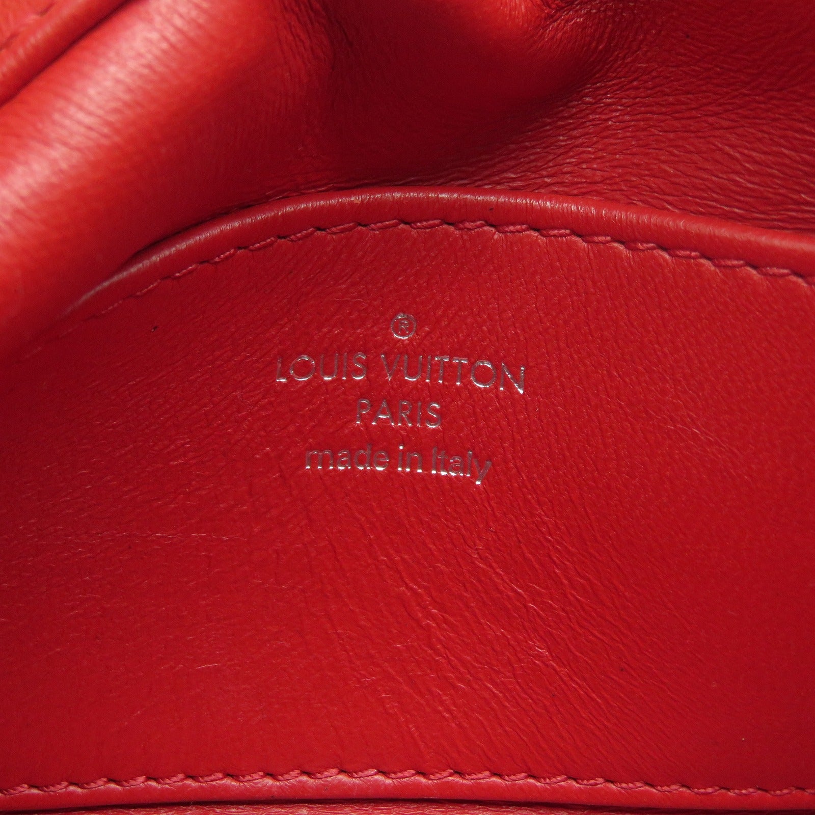 LOUIS VUITTON **【清倉大減價】Malletage Go-14 PM銀扣鏈帶肩背袋紅色