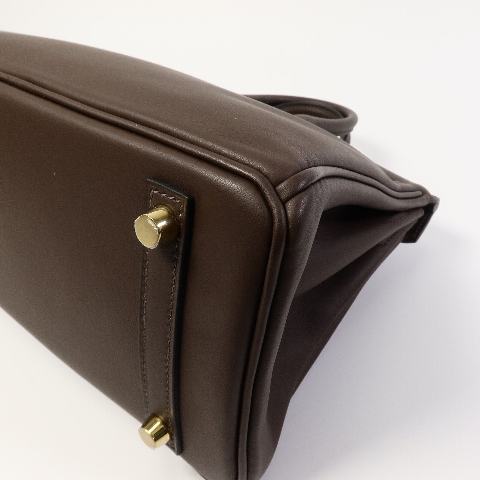 HERMES Swift皮革Birkin 25手挽袋Chocolat