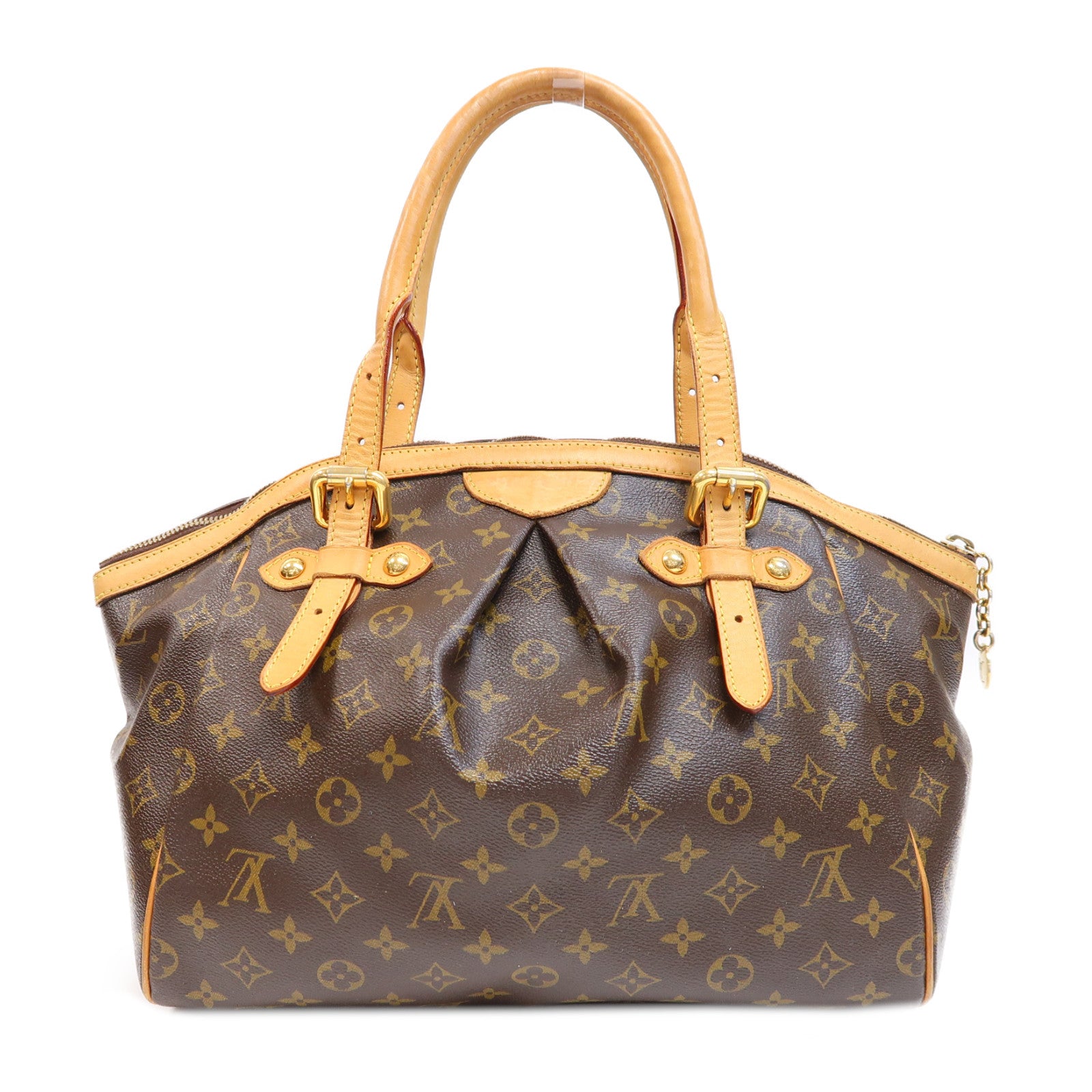 LOUIS VUITTON Monogram Tivoli GM金扣手挽袋啡色
