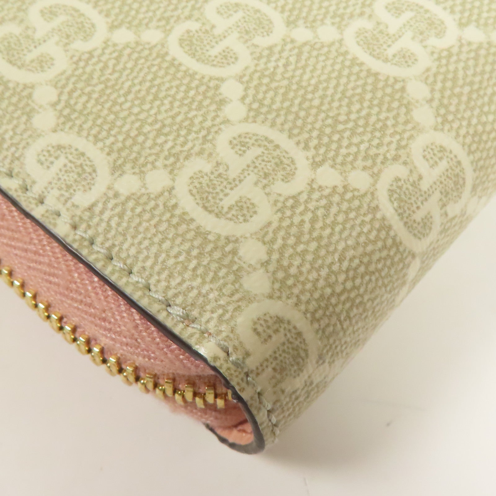 GUCCI 塗層帆布Wallet金扣長錢包