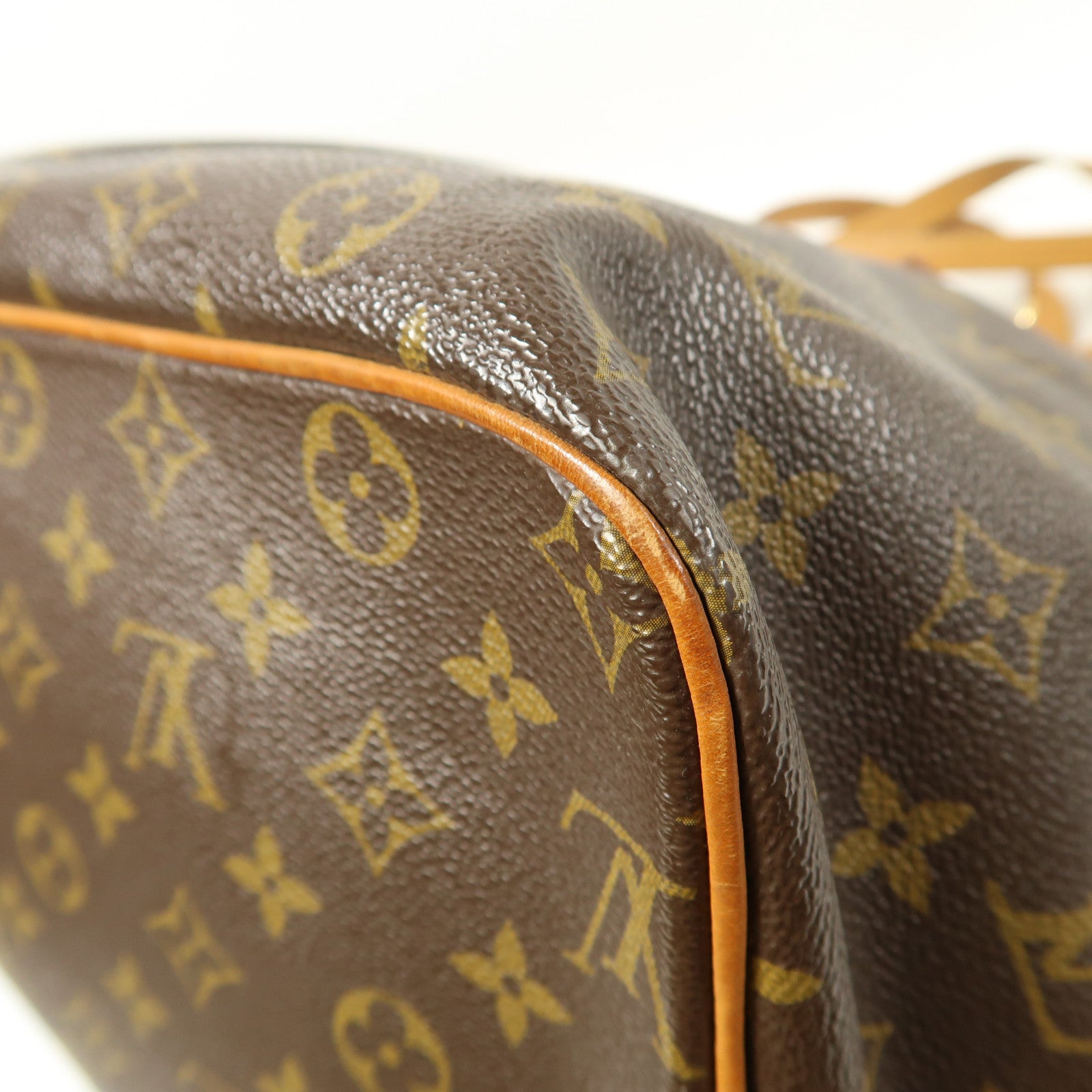 LOUIS VUITTON Monogram Palermo GM金扣手挽肩背兩用袋棕色