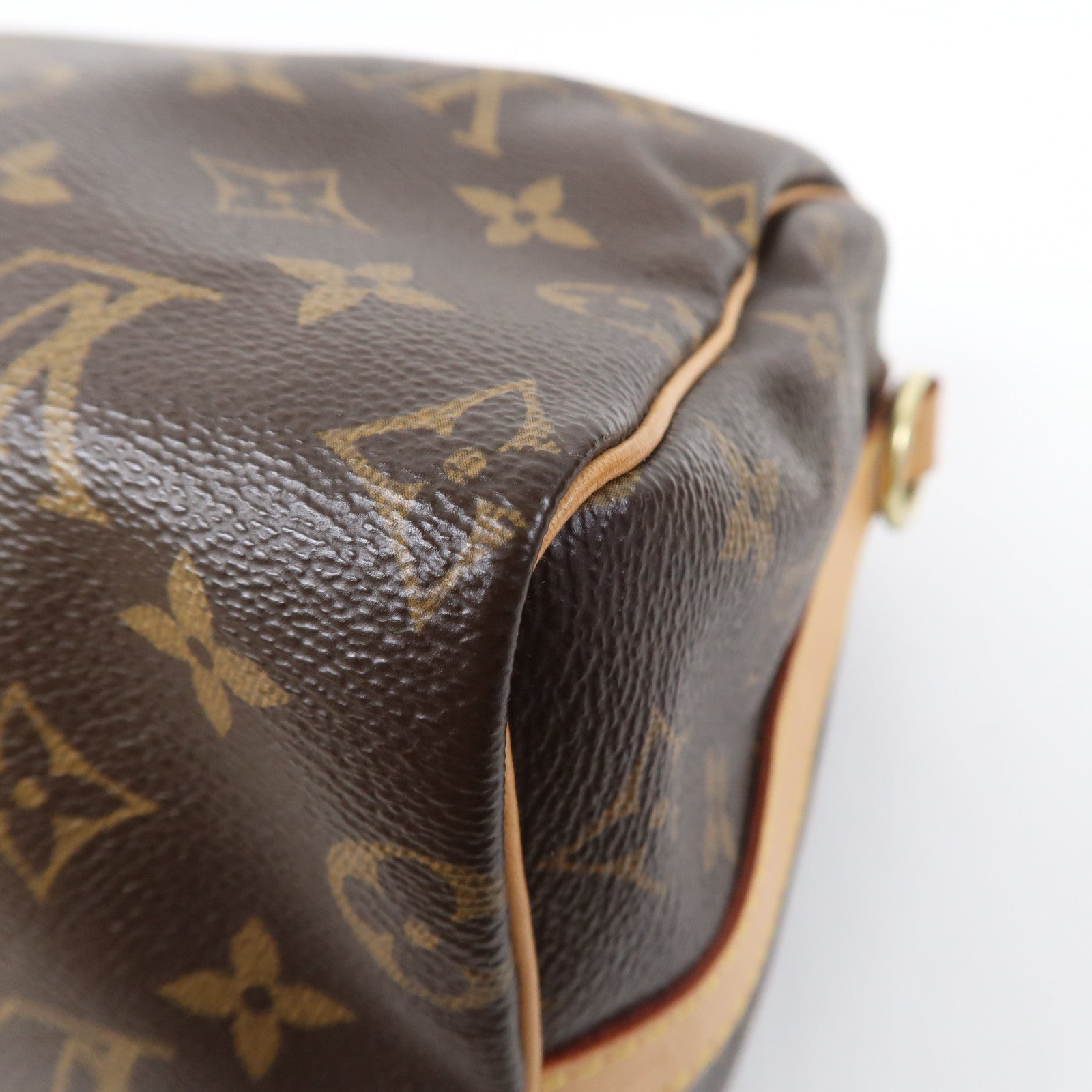 LOUIS VUITTON Monogram Speedy Bandouliere 25金扣肩背袋啡色