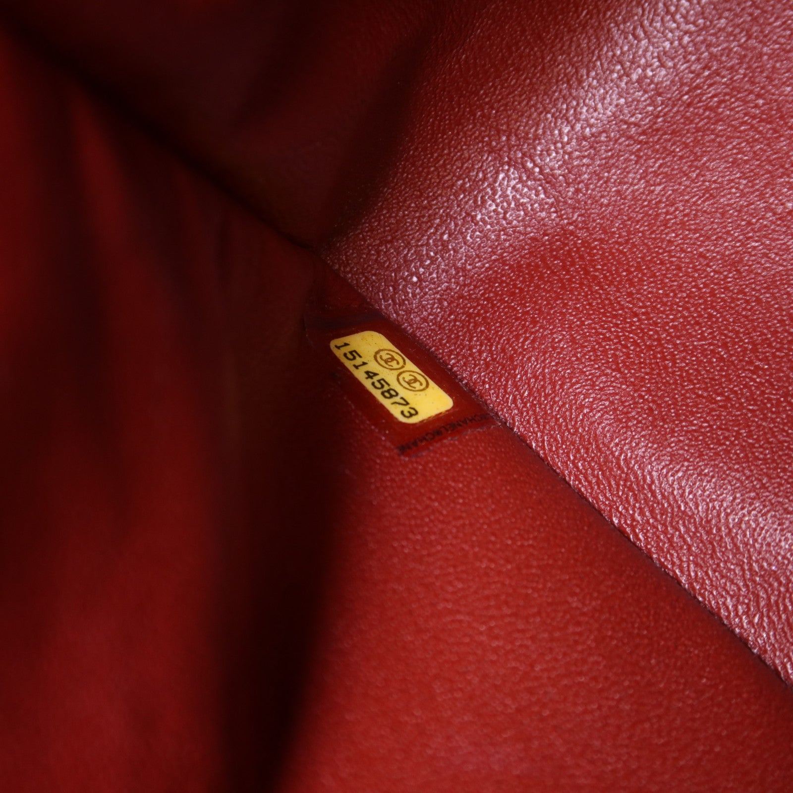 CHANEL 牛皮皮革Large Classic銀扣鏈帶肩背袋