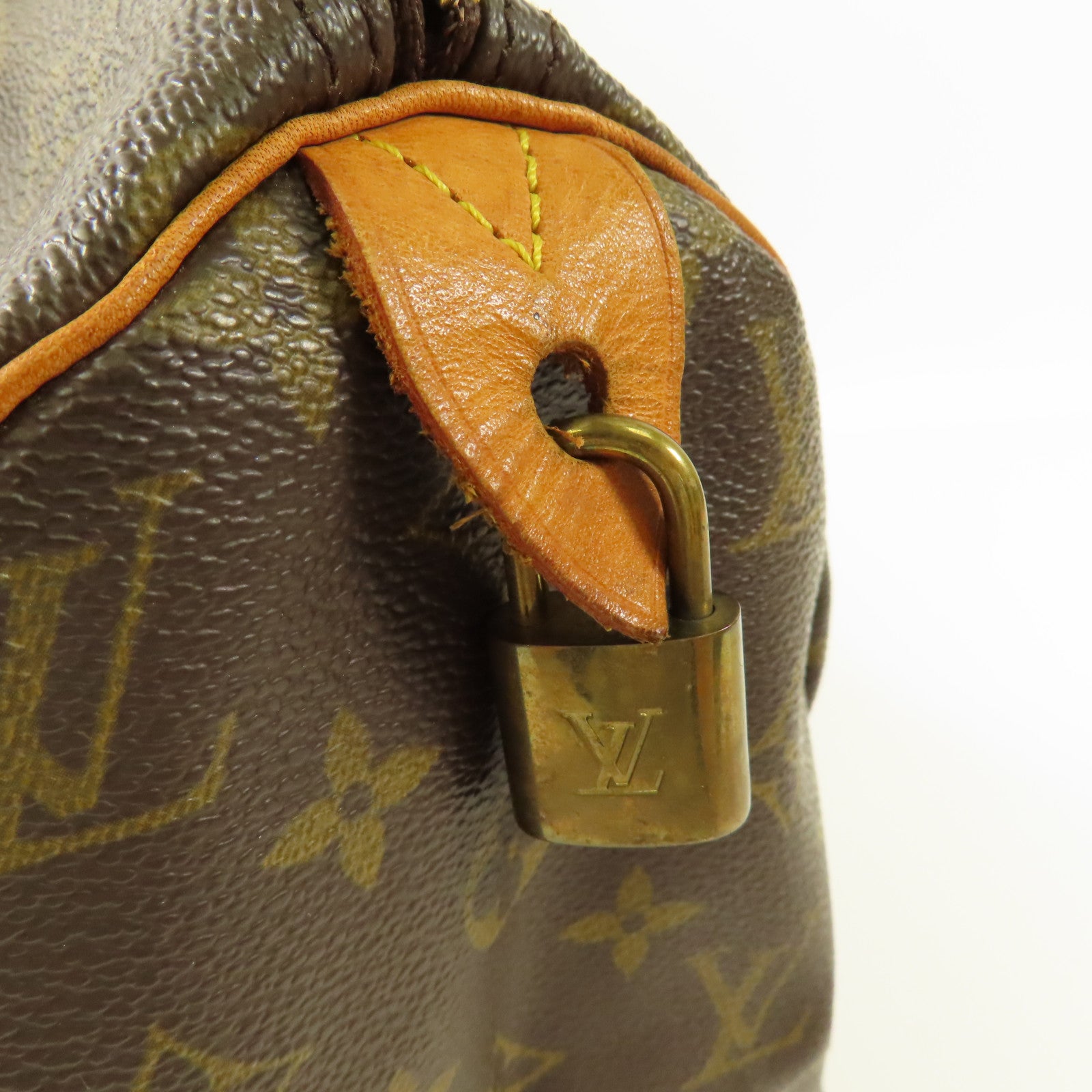 LOUIS VUITTON LV GHW Speedy 30 Handbag Boston Bag M41526 Monogram Brown