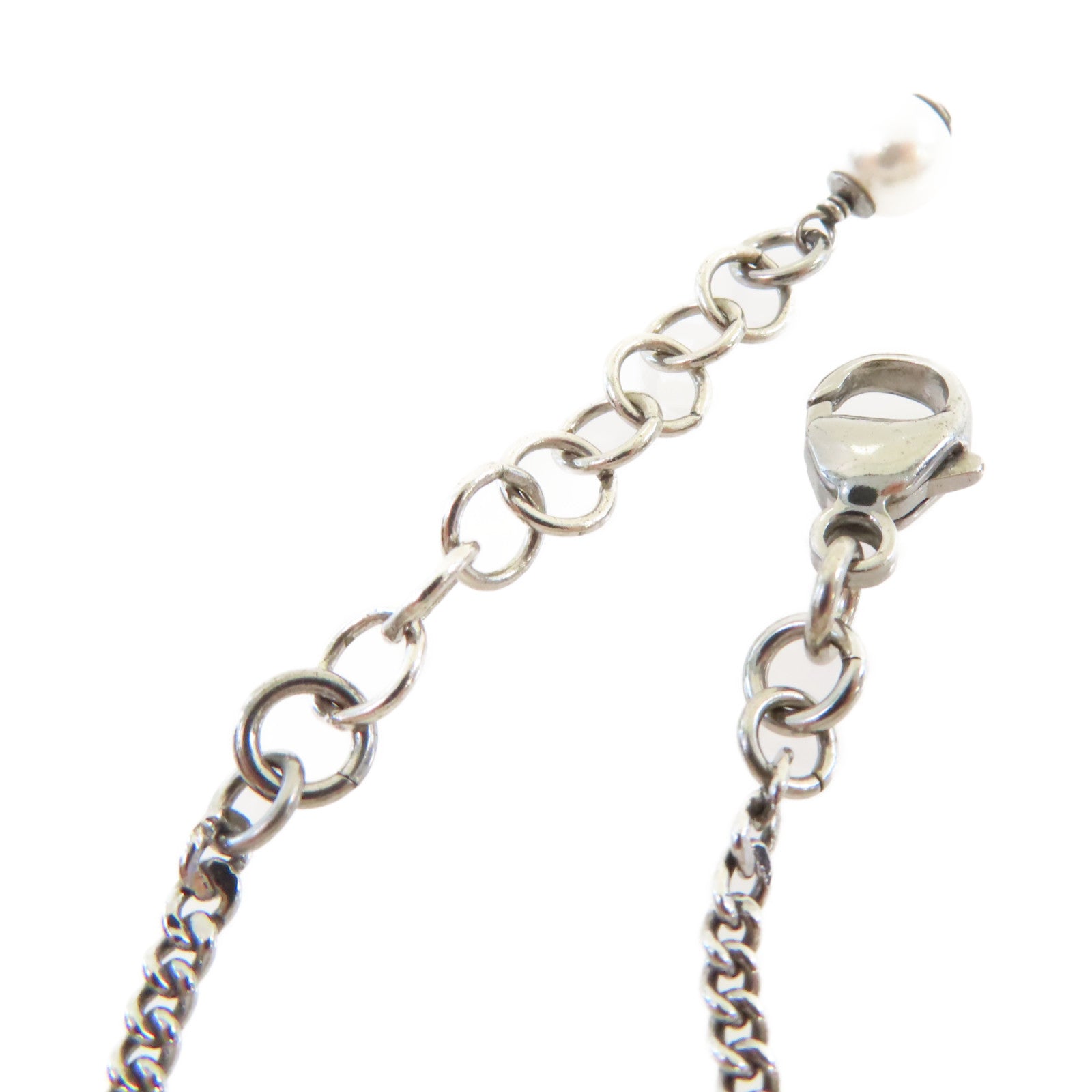 CHANEL 【激減優惠】金屬/仿珍珠CC Bracelet手鏈銀色