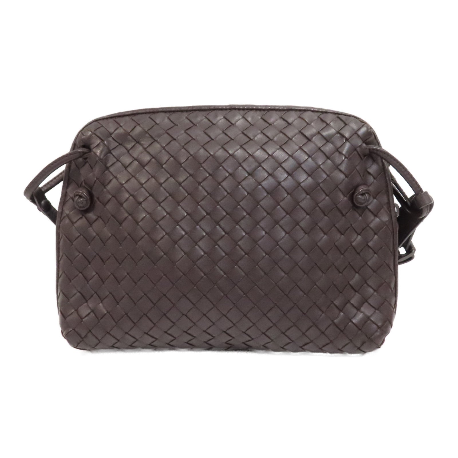 BOTTEGA VENETA 織紋皮革Shoulder Bag肩背袋啡色