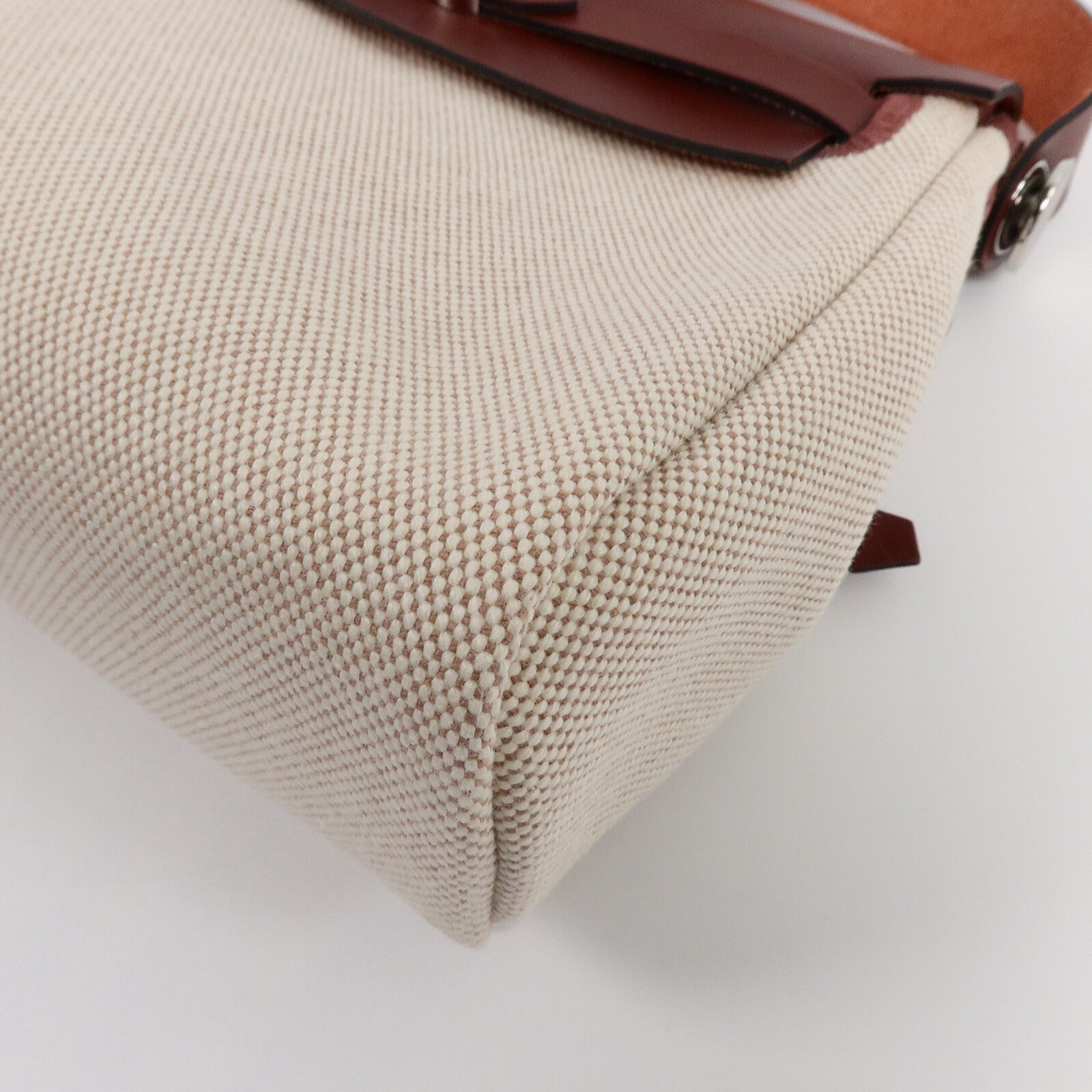 HERMES 帆布Mini Herbag肩背袋Rough H