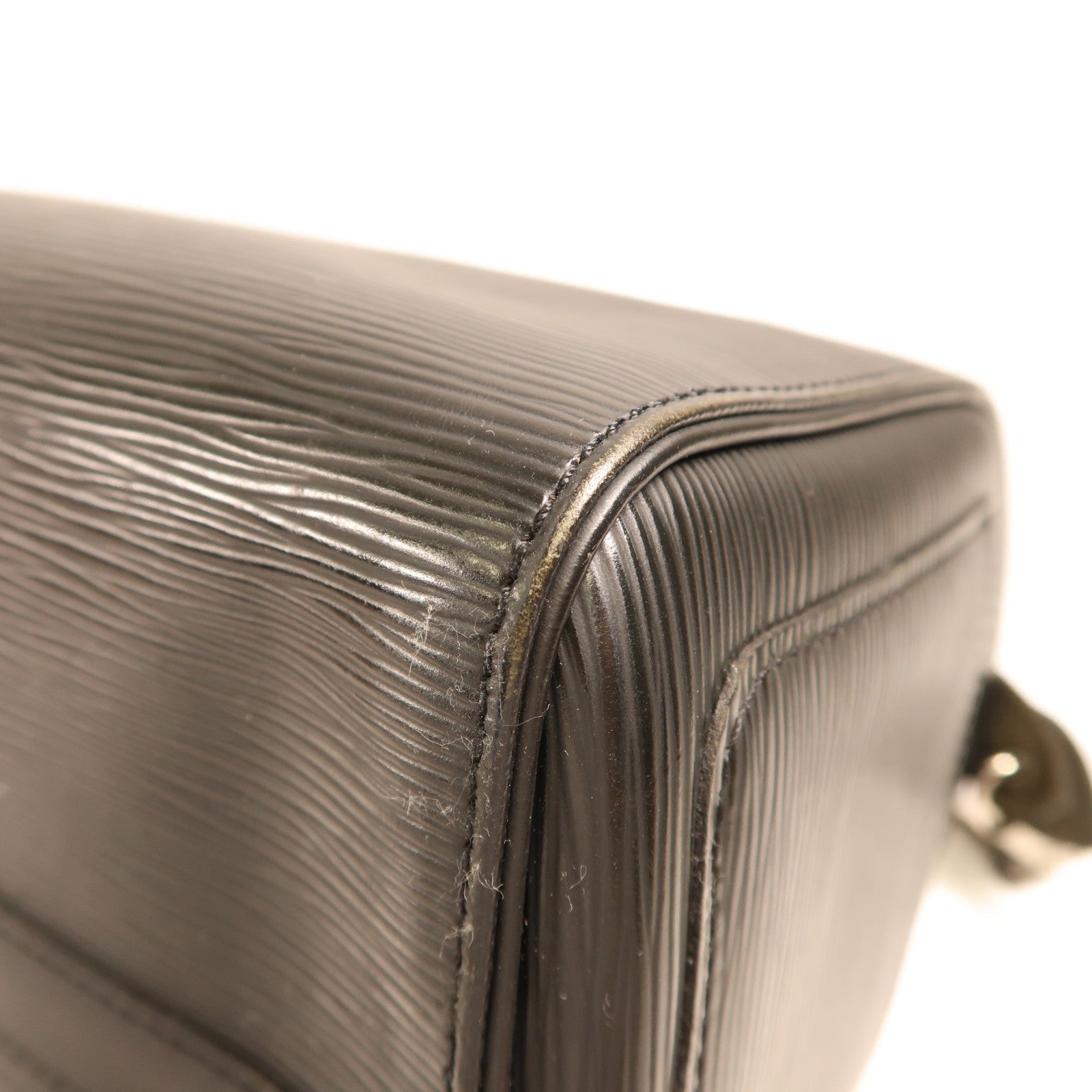 LOUIS VUITTON Epi皮革Speedy 35銀扣手挽袋黑色
