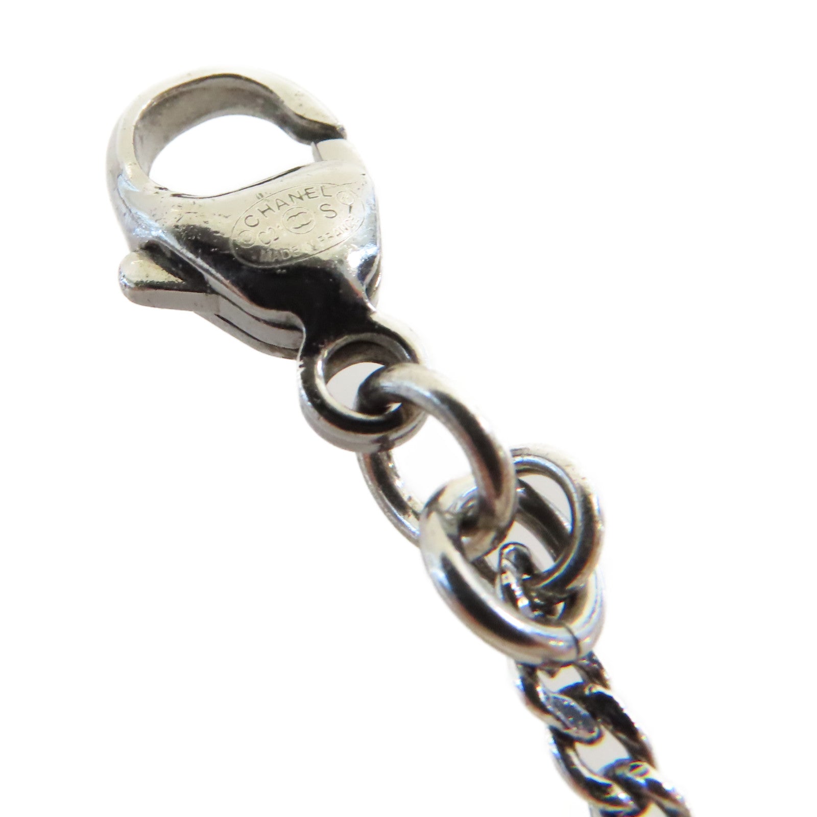 CHANEL 【激減優惠】金屬/仿珍珠CC Bracelet手鏈銀色