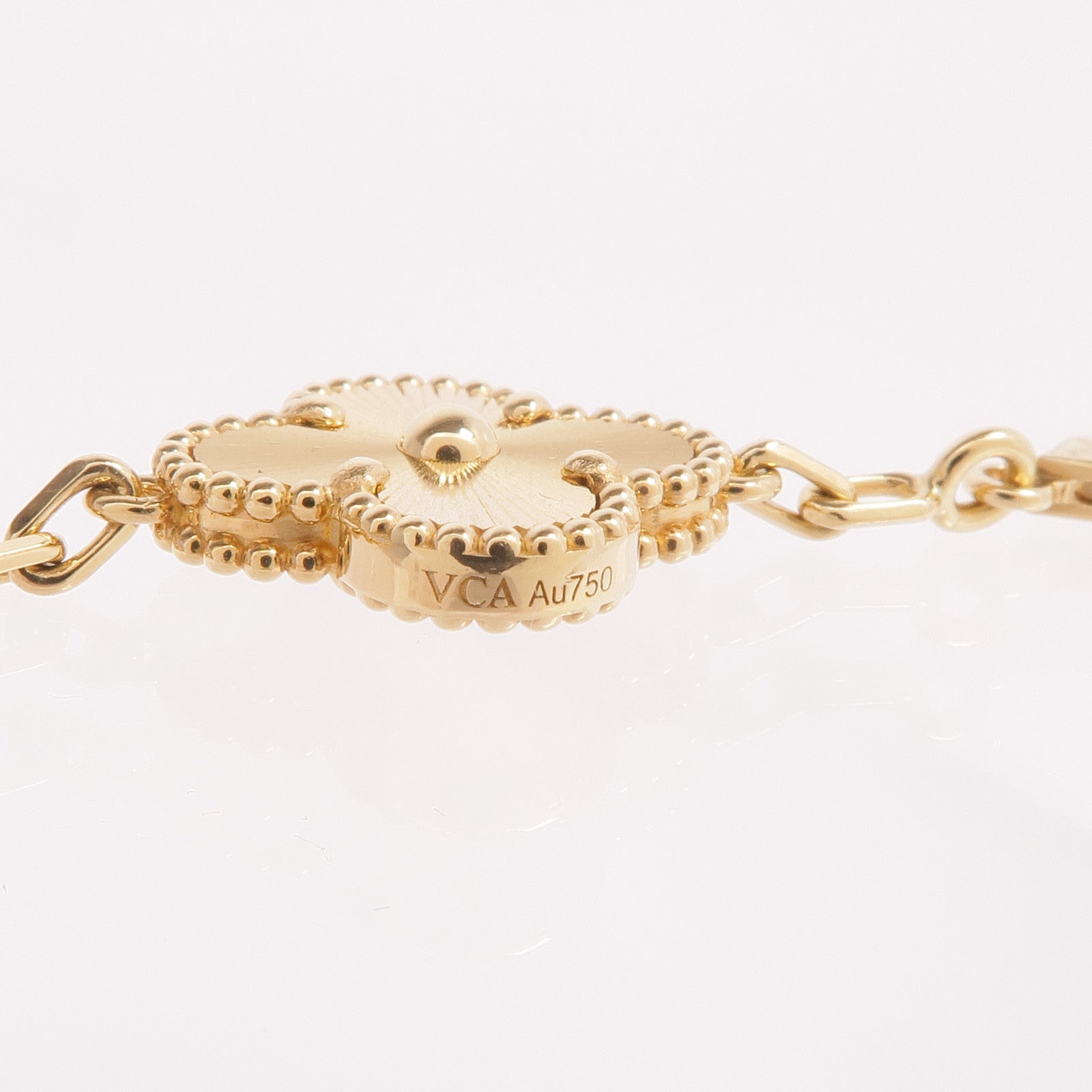 Van Cleef & Arpels 18K黃金Vintage Alhambra Bracelet 5 Motifs手鏈