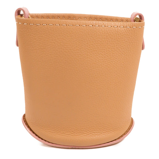Delvaux 牛皮皮革Pin Mini Bucket手挽肩背兩用袋